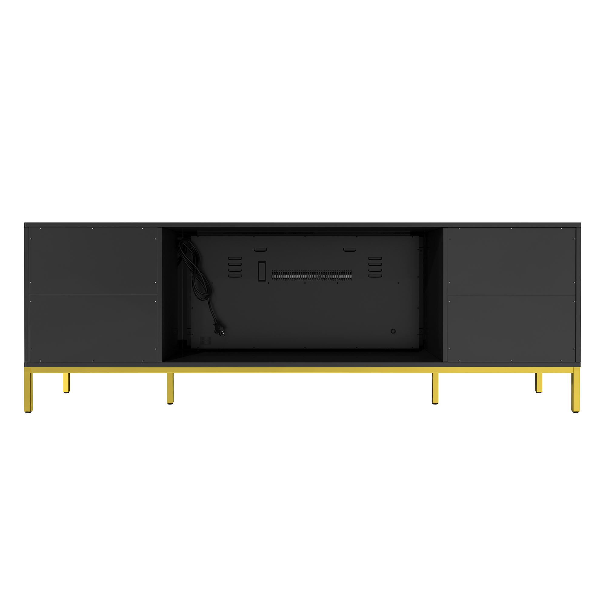 TV Stand with Built-in 36" Electric Fireplace Fits TVs Up to 75"