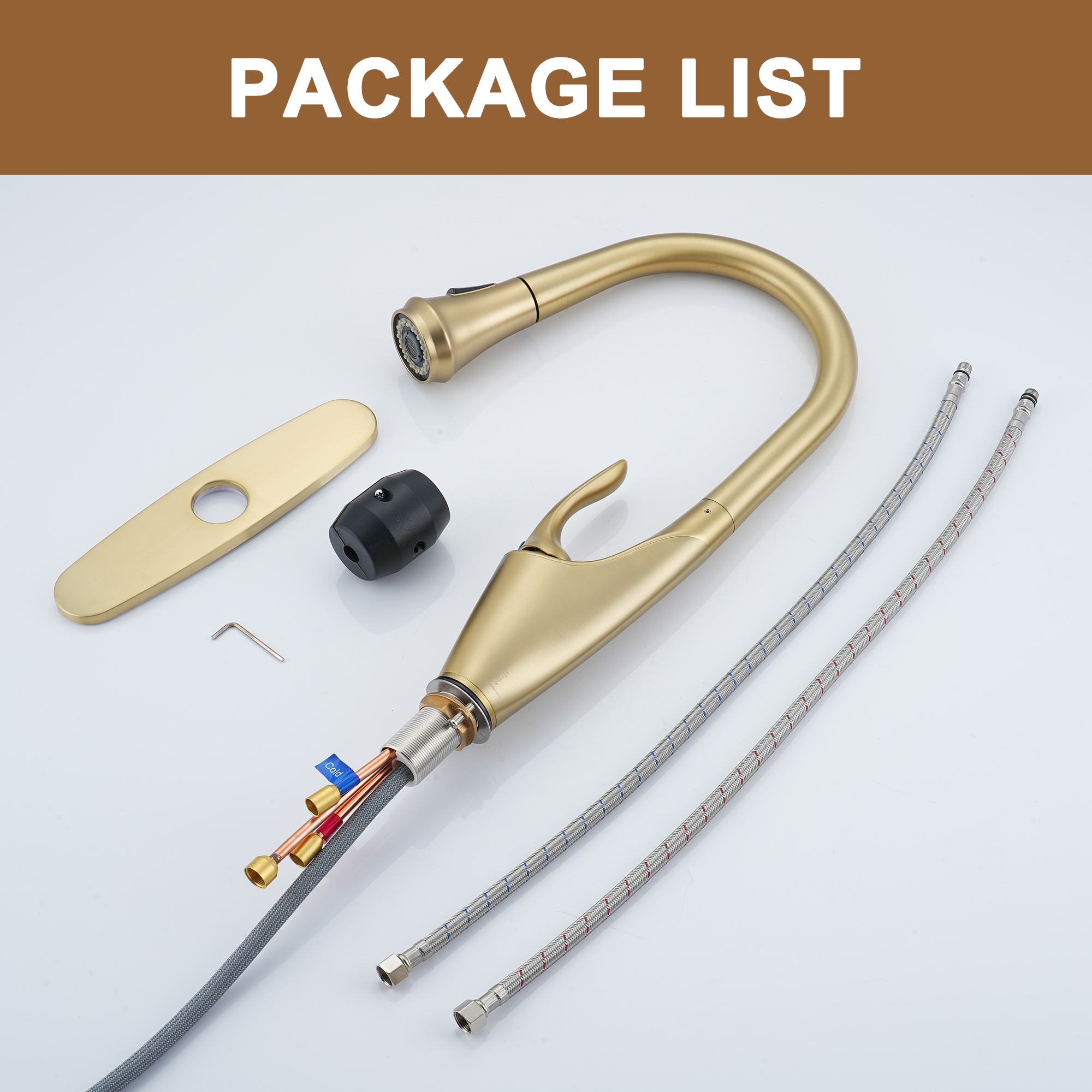 Single-Handle Kitchen Faucet with Pull-Out Sprayer