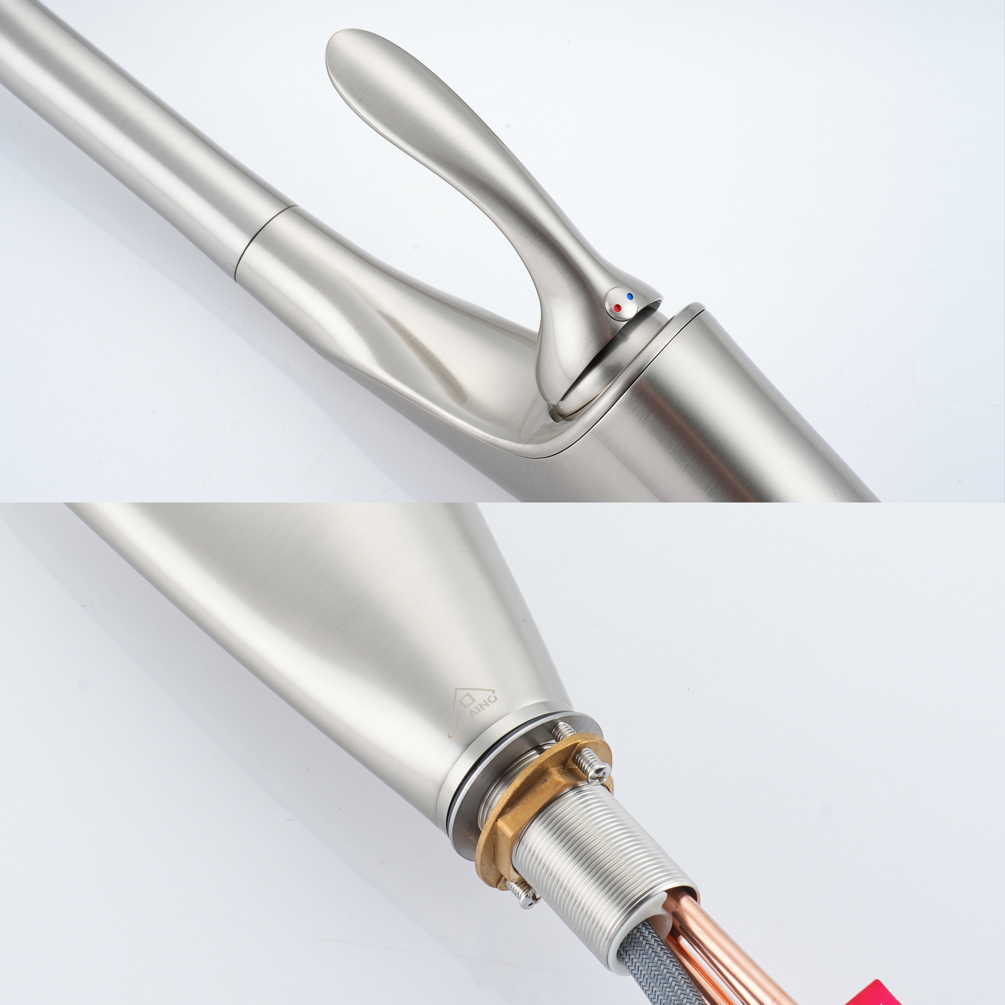 Single-Handle Kitchen Faucet with Pull-Out Sprayer