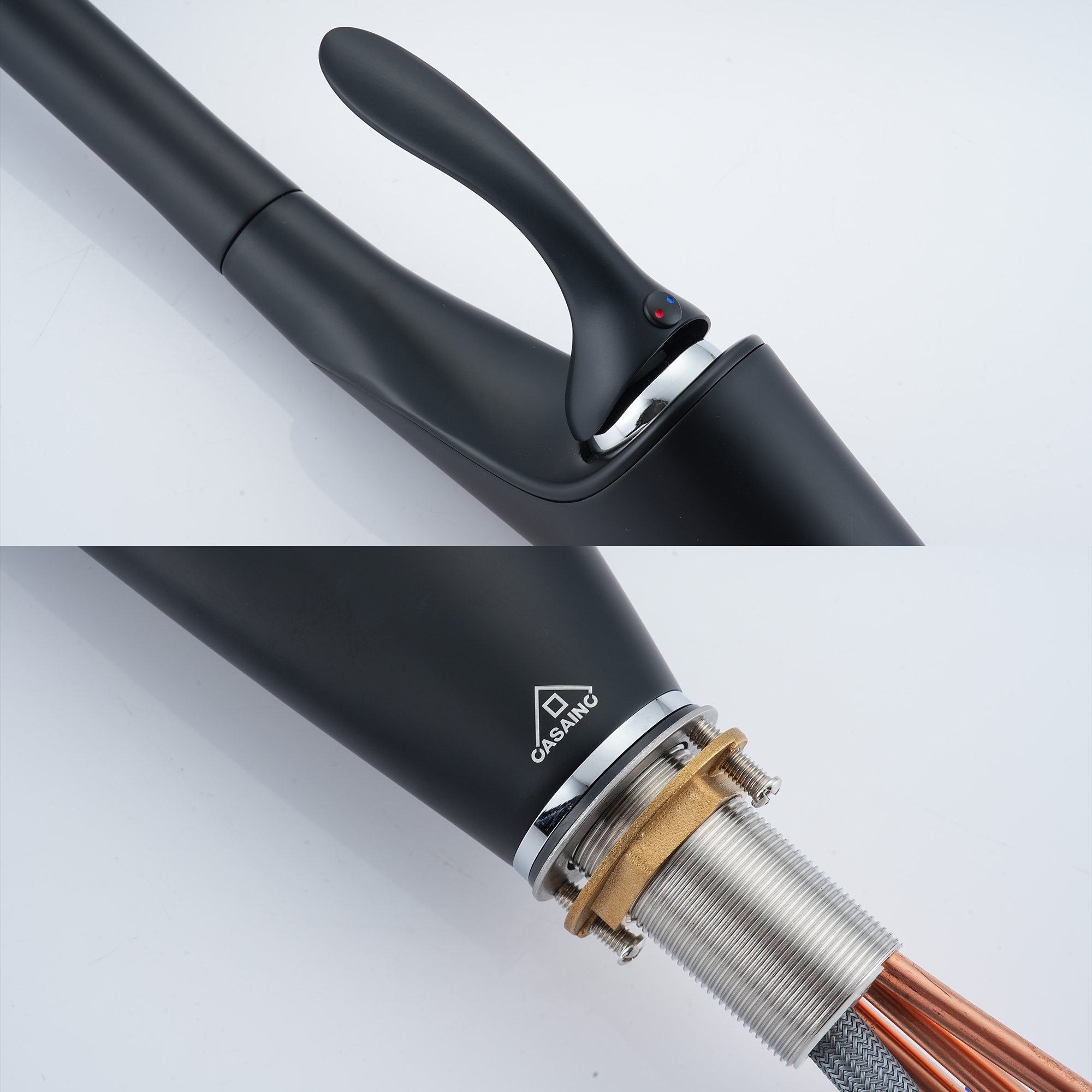 Single-Handle Kitchen Faucet with Pull-Out Sprayer