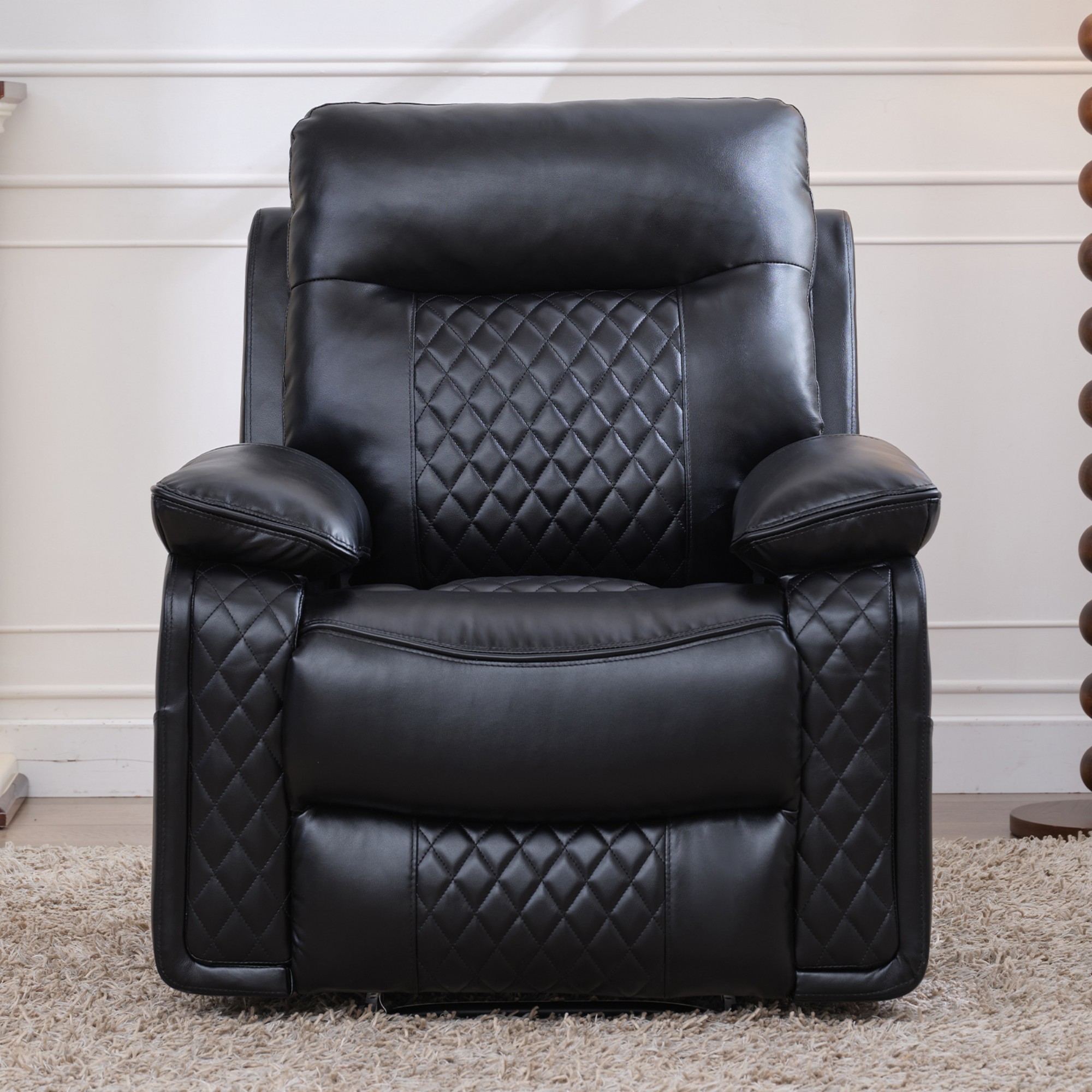 Manual Recliner Chair, Comfy Recliner Single Sofa Chair for Living Room Bedroom