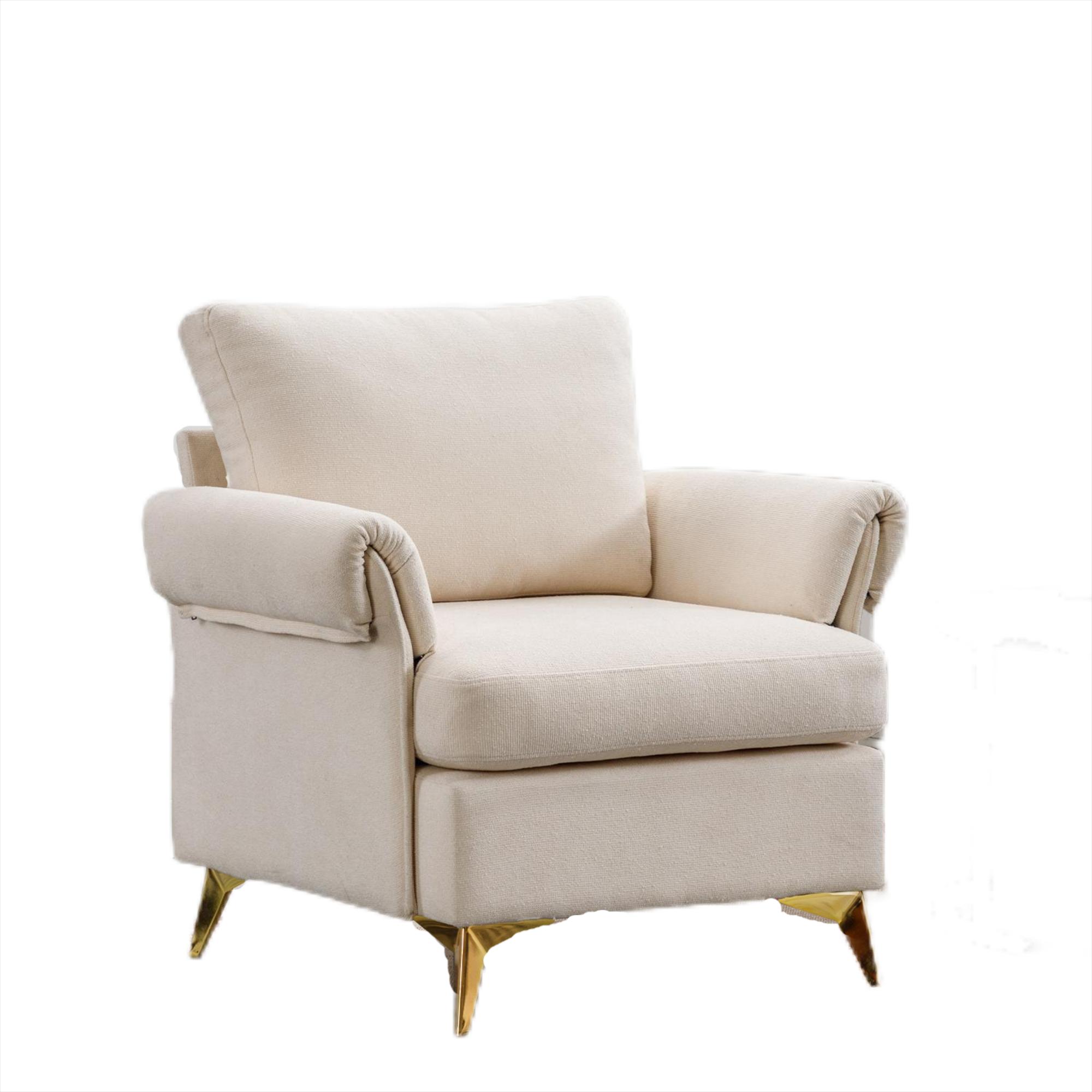 Modern Accent Chair Single Sofa Chair，Recliner Chair, Fabric Armchair Recliner