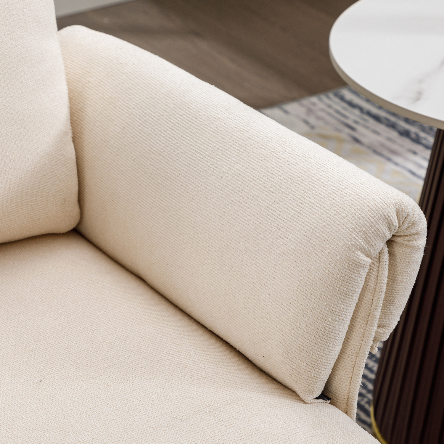 Modern Accent Chair Single Sofa Chair，Recliner Chair, Fabric Armchair Recliner