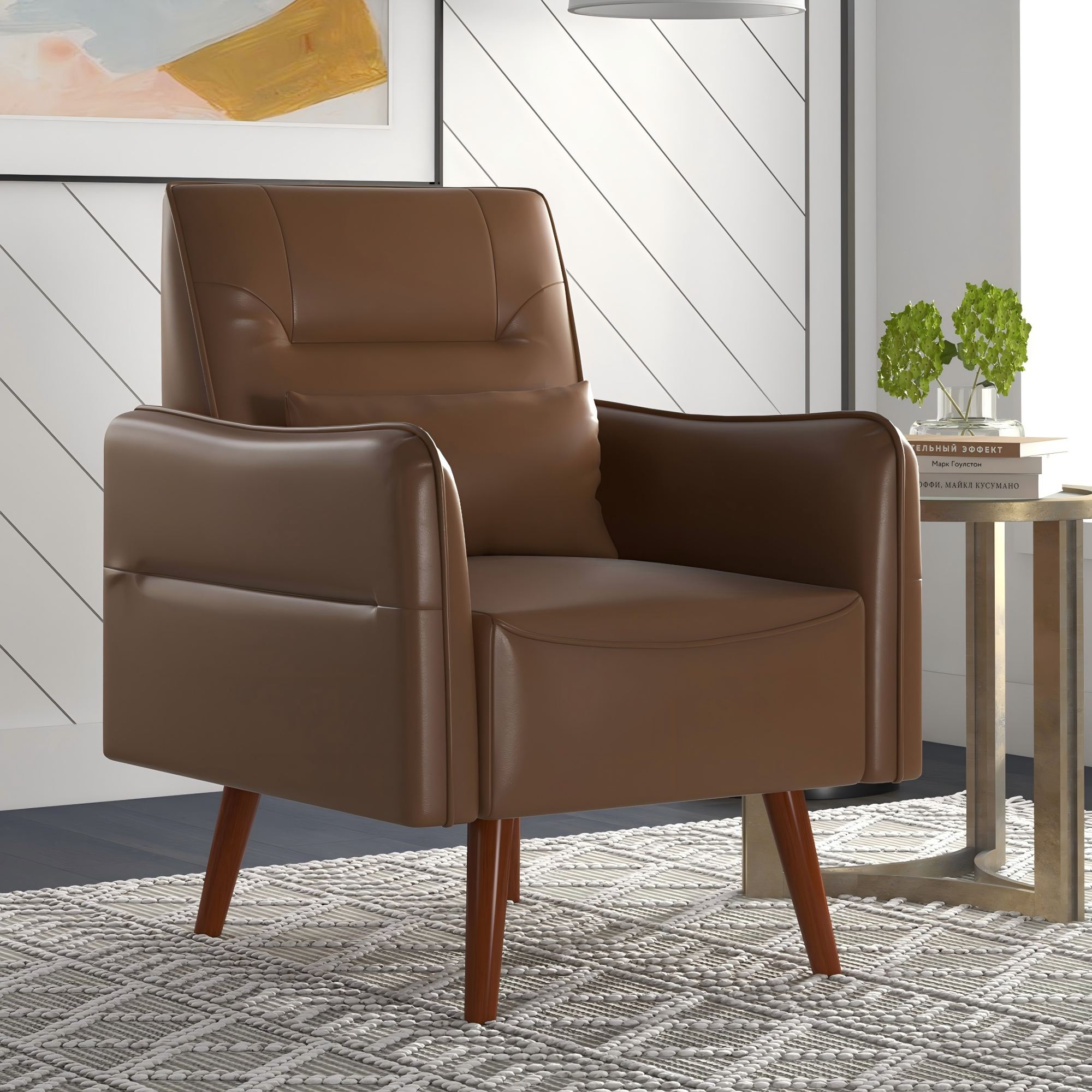 Accent Chair, Upholstered Arm Chair For Living Room Bedroom