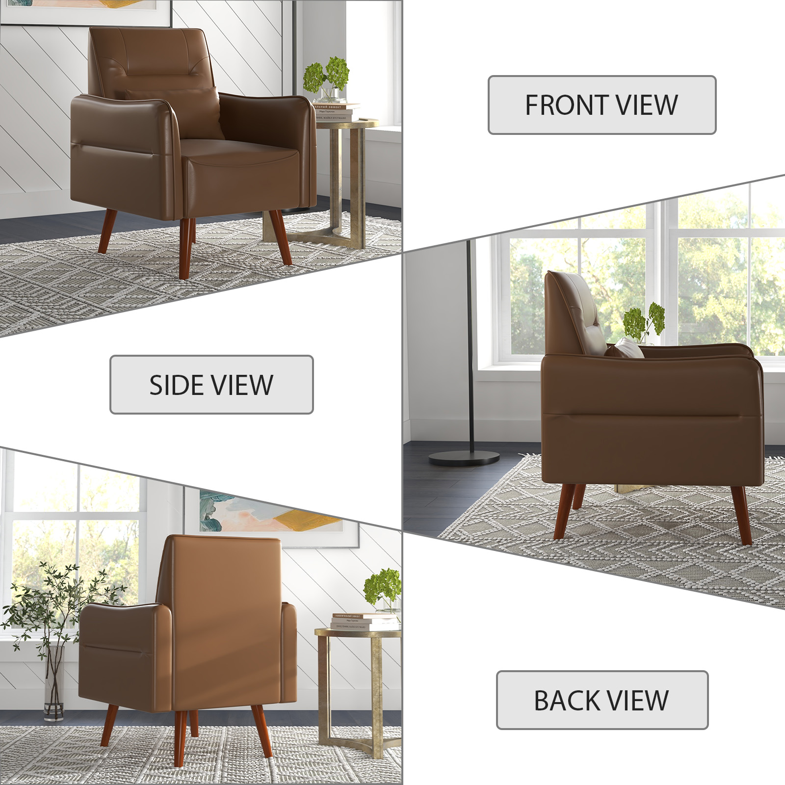 Accent Chair, Upholstered Arm Chair For Living Room Bedroom