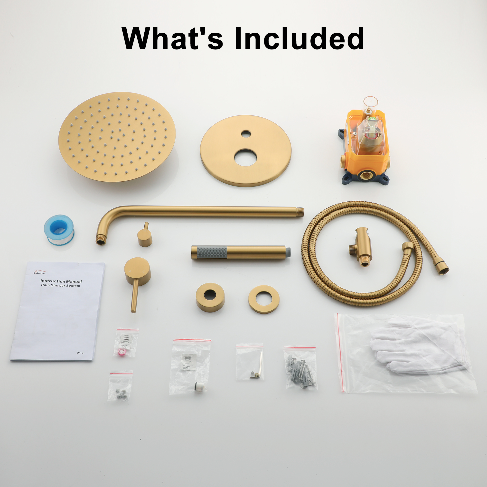 10-Inch Two-function Wall Mount Round Shower Set