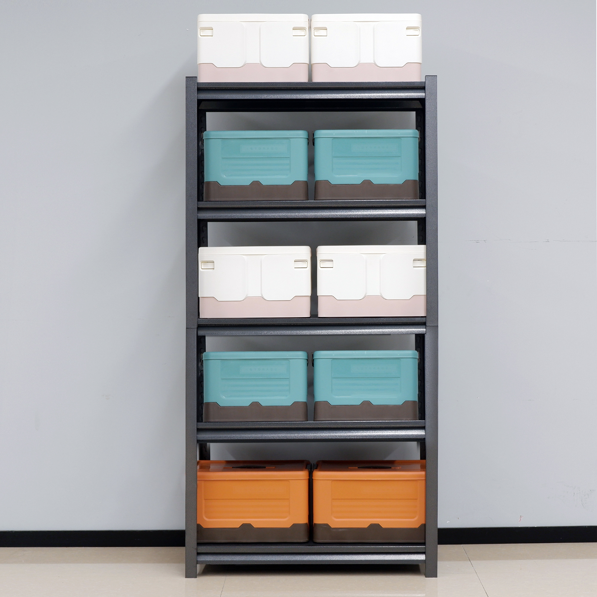 5 Tier Metal Shelves for Storage Garage Shelving 2000LBS Heavy Duty Storage Shelves Adjustable Garage Shelf Industrial Shelving Unit Storage Utility Rack