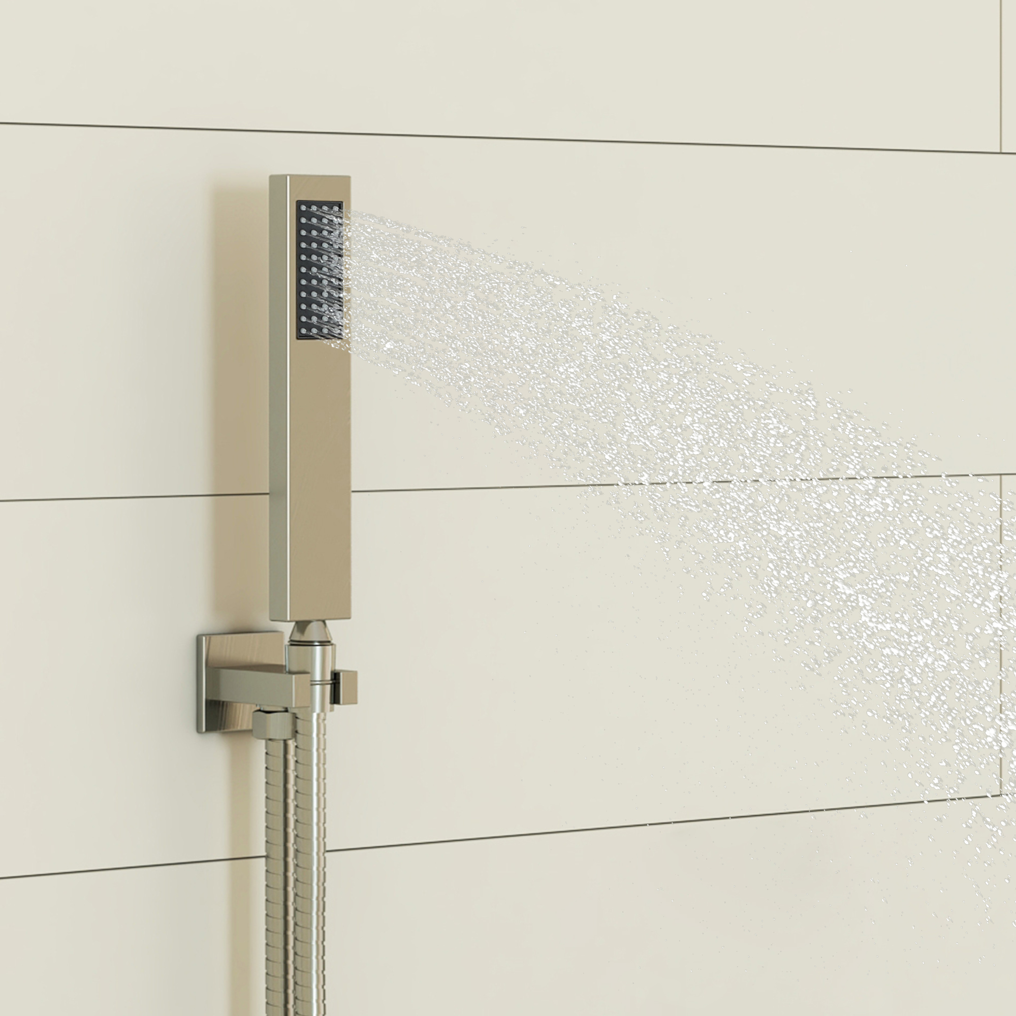 2-Function Single Handle 1-Spray Shower Faucet 1.8 GPM with Easy to Install in. Brushed Gold/Brushed Nickel