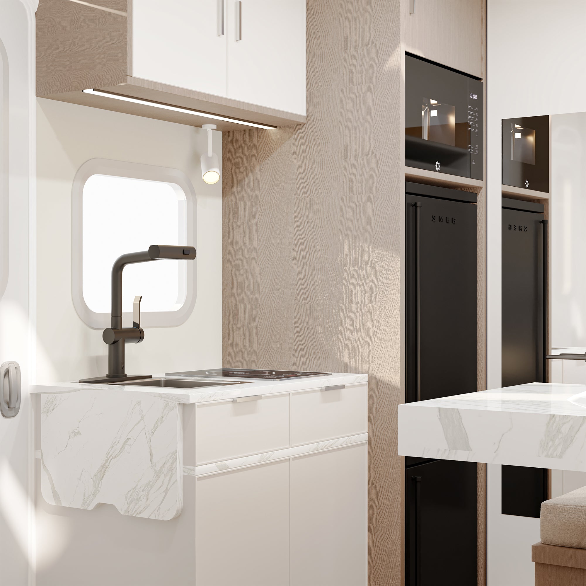 Single Handle Touchless Pull Down Sprayer Kitchen Faucet with Motion Sense Wave, Power Boost in Brushed Nickel/Brushed Gold/Matte Black/Chrome