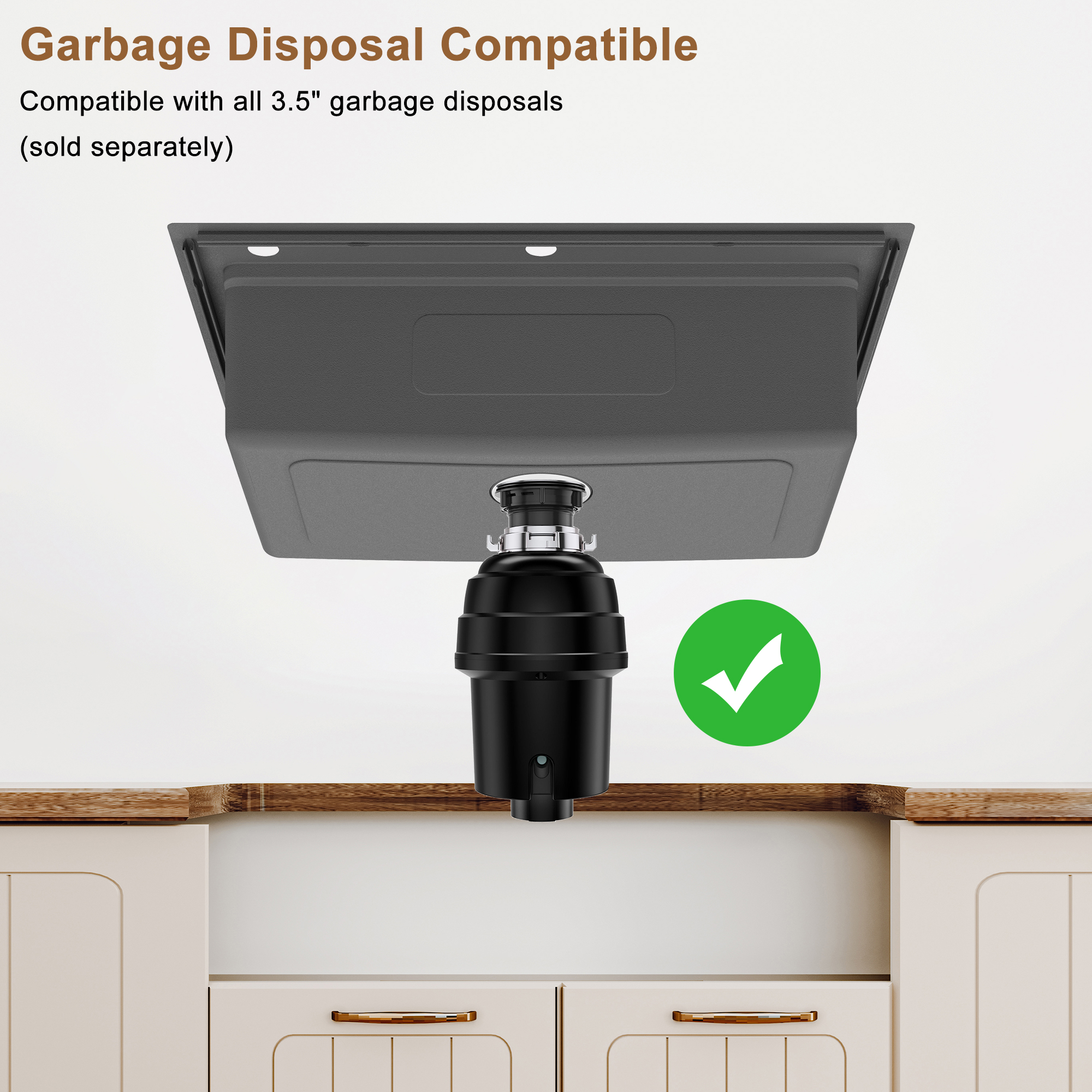 33-inch stainless steel kitchen sink workstation dual installation method single grooves with 2 faucet holes with cutting board, roller curtain, drain basket, drain grid and drainer