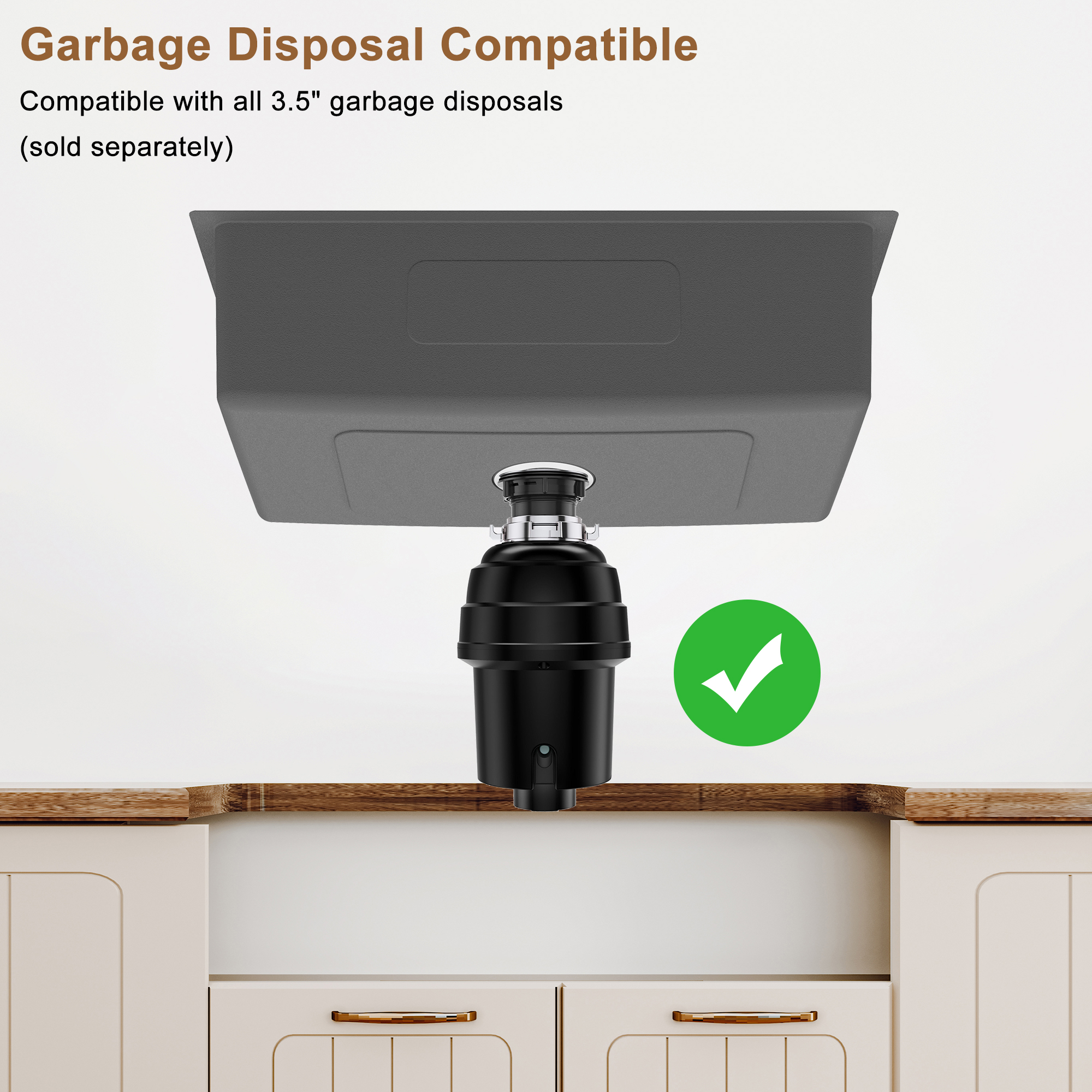 31-inch stainless steel sink under the table single grooves  thick 18Ga with drain grid and drainer