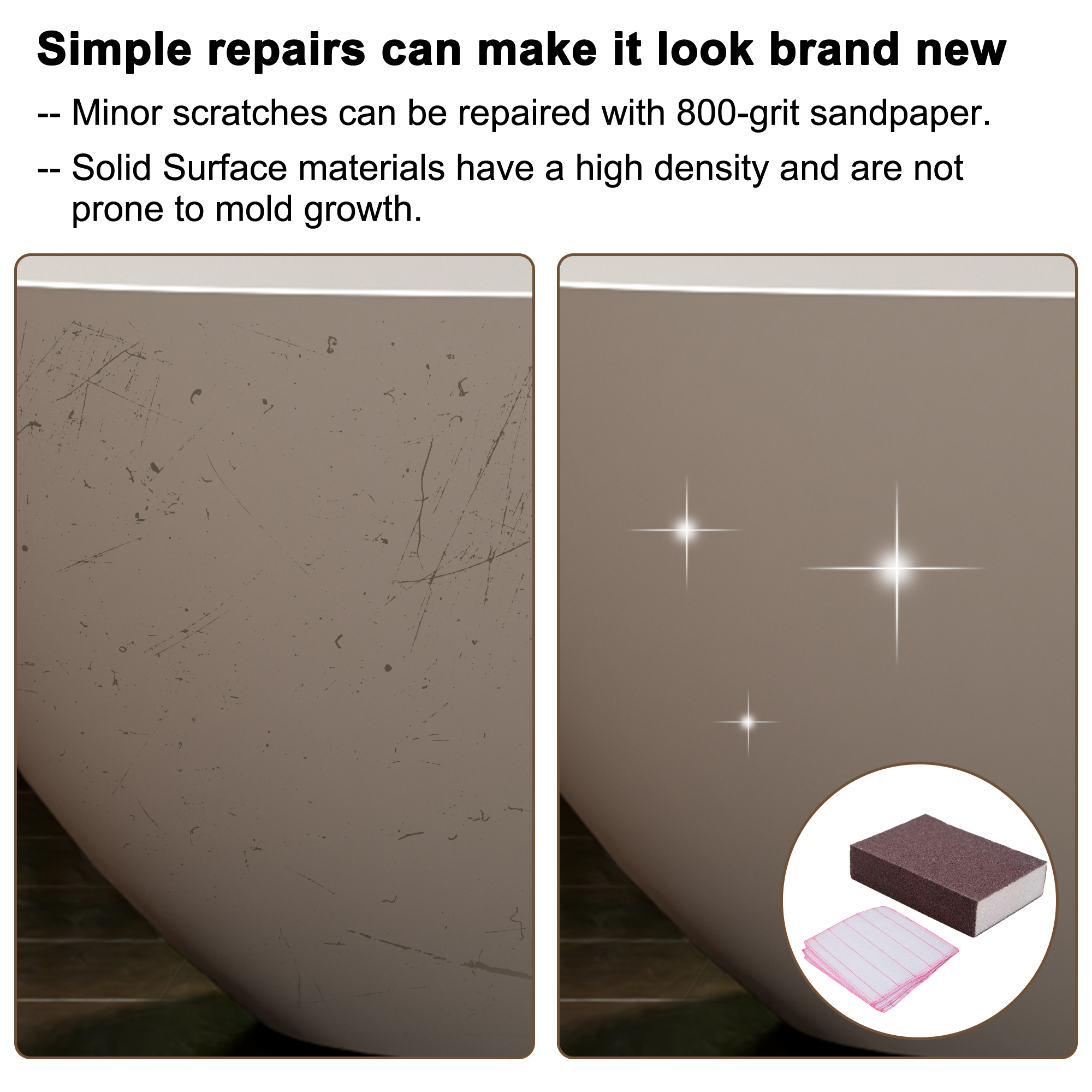 59"/63"/67" Freestanding Oval Solid Surface Stone Bathtub with Center Drain and cUPc Certification