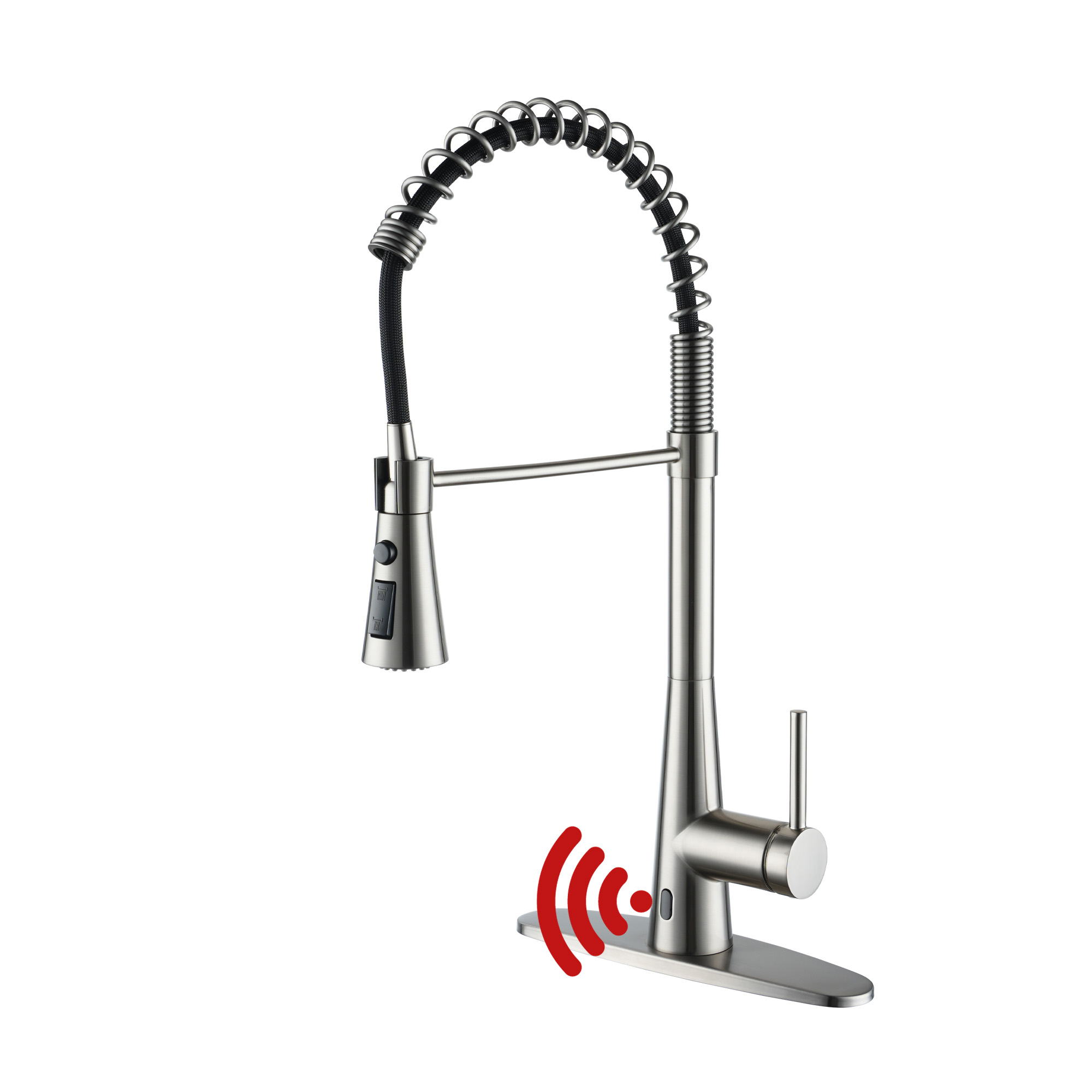 Touchless Spring Single Hole Pull dowm Sensor Kitchen Faucet Designer Style