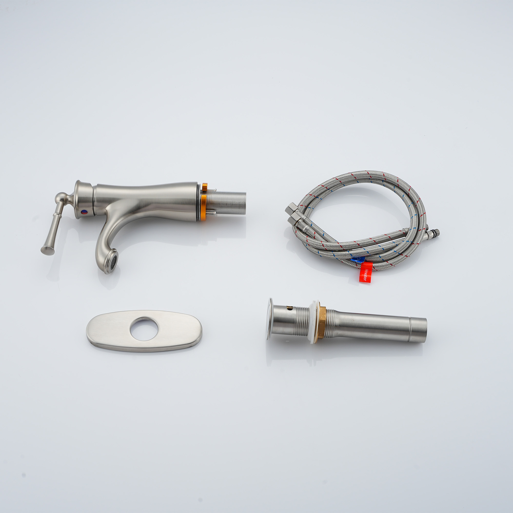 Single handle bathroom sink tap basin faucets with pop-up drain