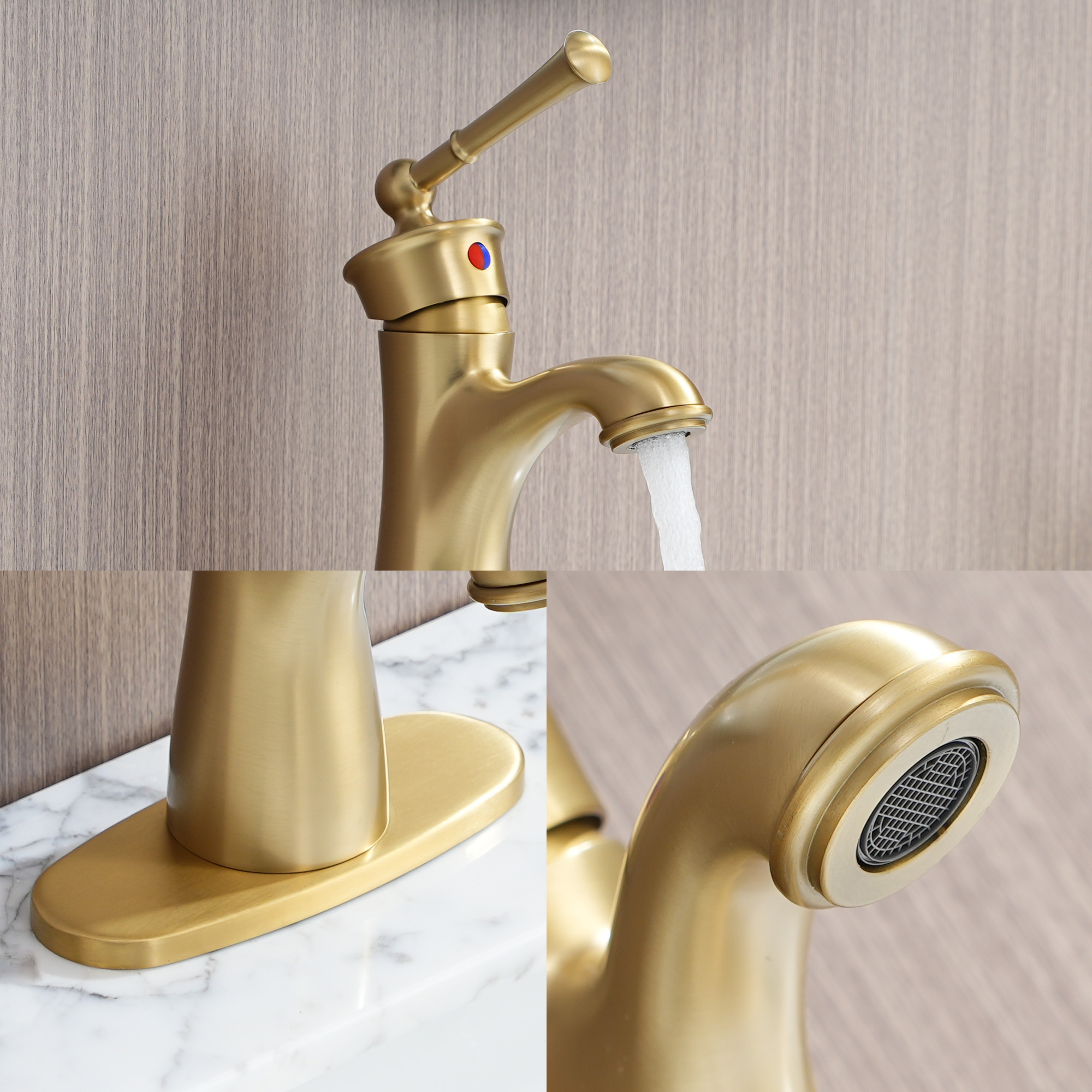 Single handle bathroom sink tap basin faucets with pop-up drain