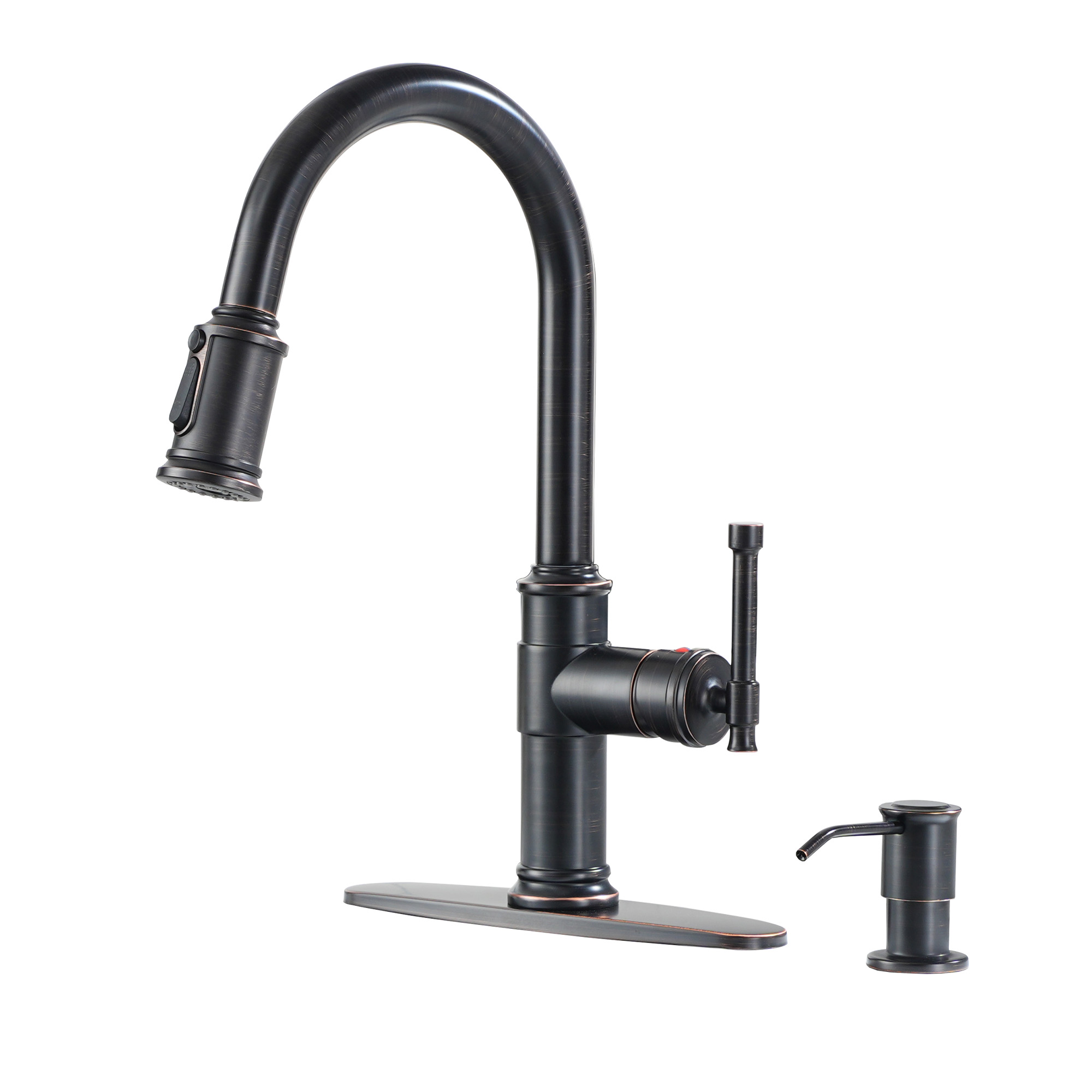 Single Hole Kitchen faucets with soap dispenser
