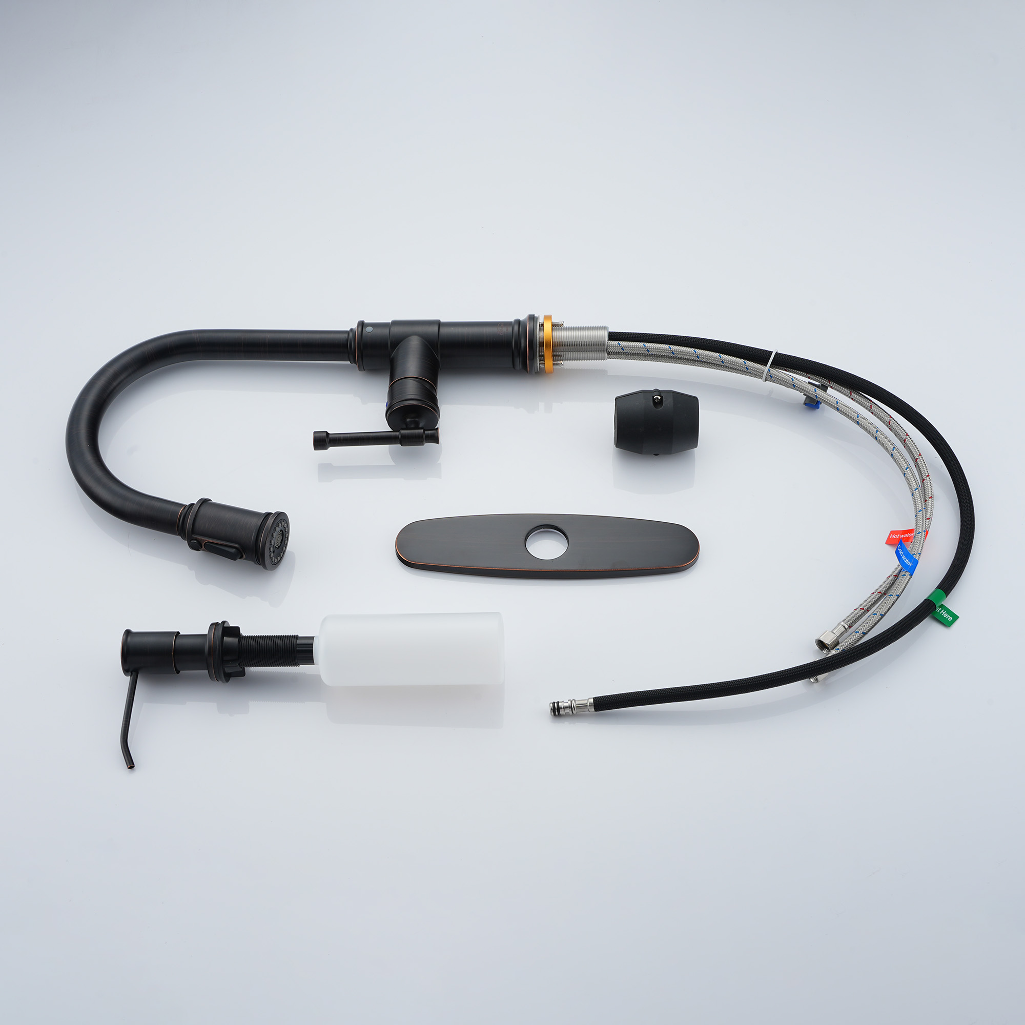 Single Hole Kitchen faucets with soap dispenser