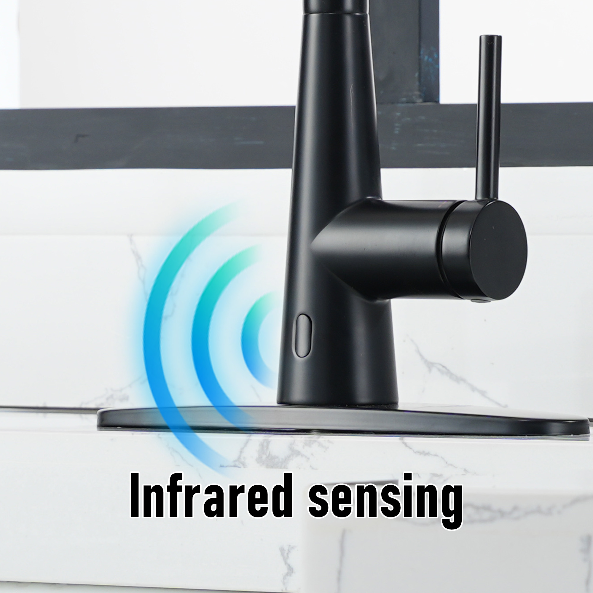 Touchless Spring Single Hole Pull dowm Sensor Kitchen Faucet Designer Style