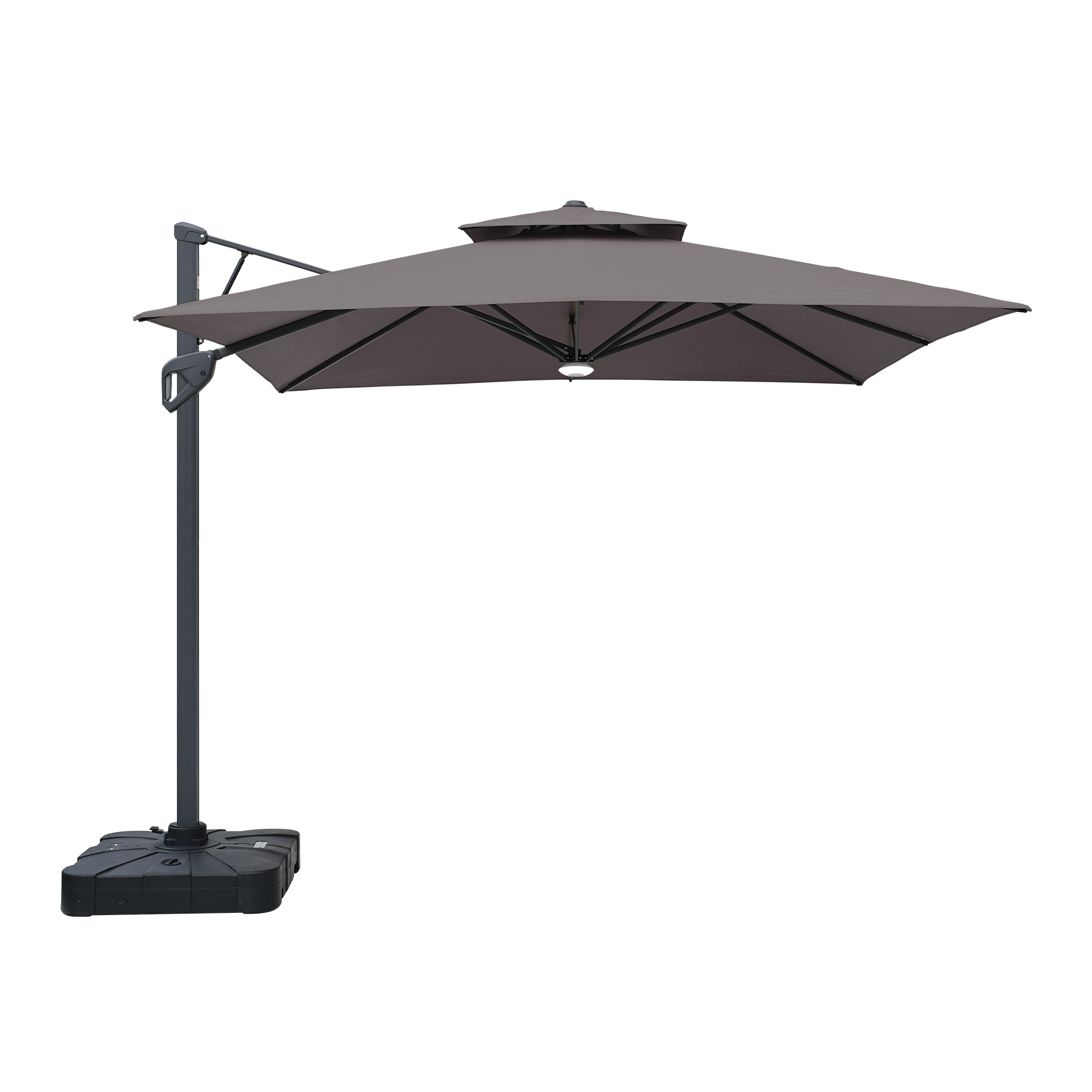 Cantilever Patio Umbrella with Base 10 ft Aluminum Outdoor Umbrellas