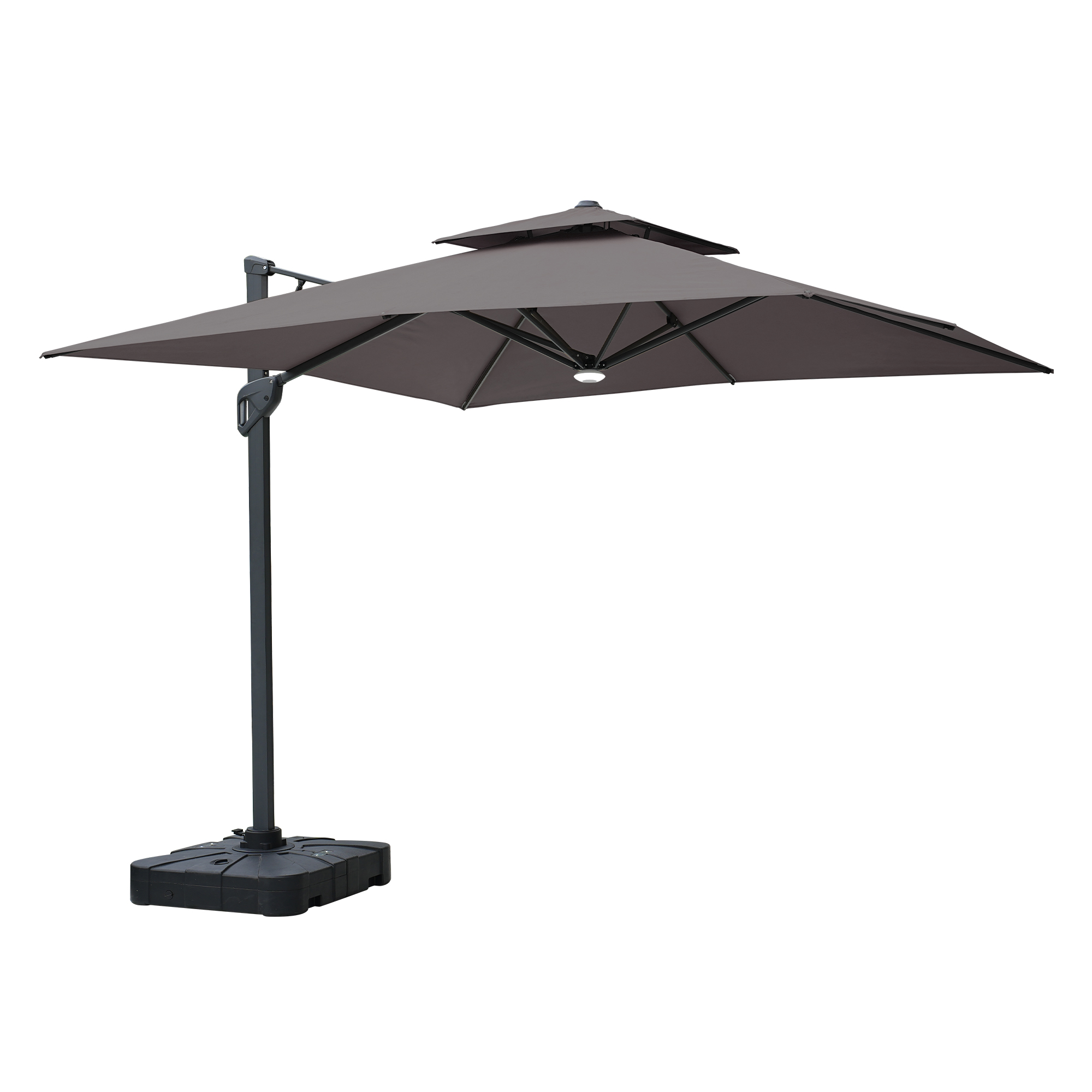 Cantilever Patio Umbrella with Base 10 ft Aluminum Outdoor Umbrellas