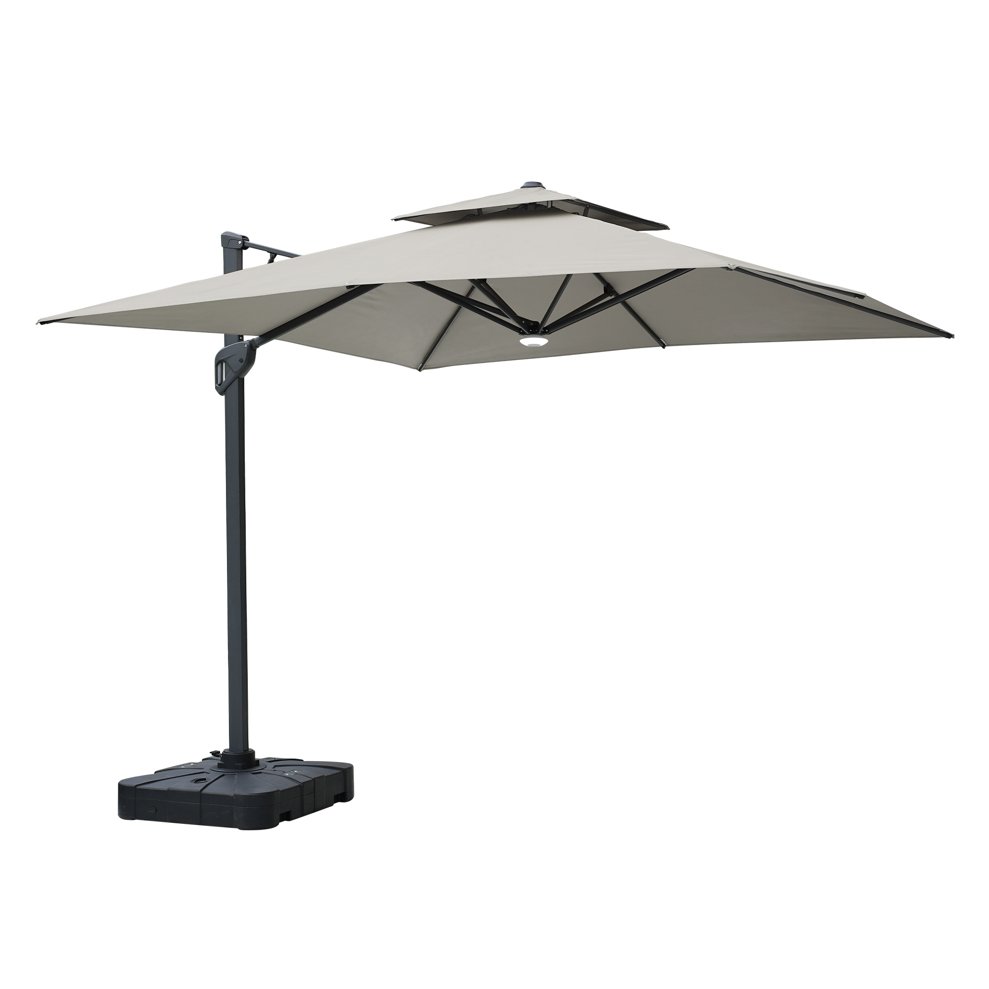 Cantilever Patio Umbrella with Base 10 ft Aluminum Outdoor Umbrellas
