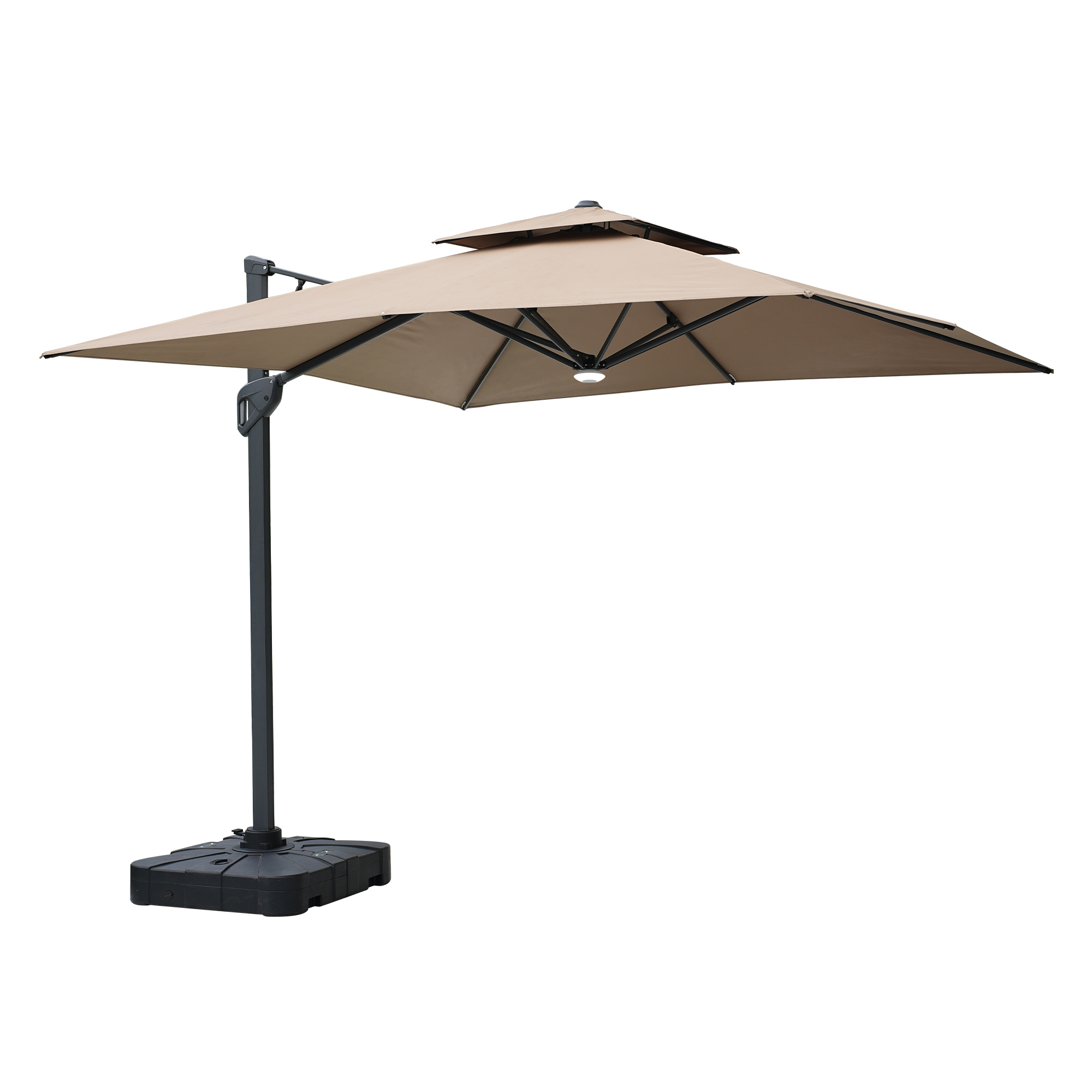 Cantilever Patio Umbrella with Base 10 ft Aluminum Outdoor Umbrellas