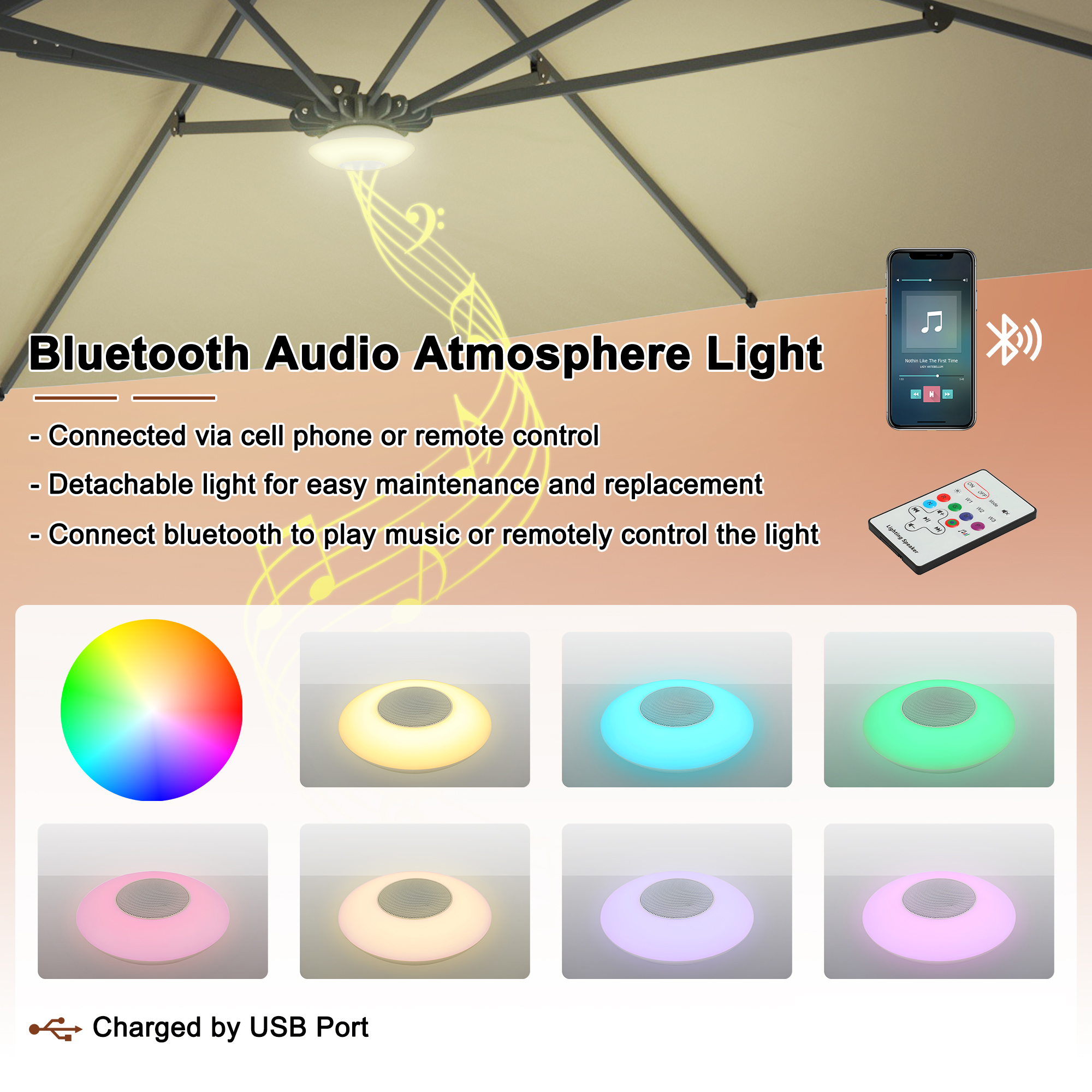 Cantilever Patio Umbrella with Base 10 ft Aluminum Outdoor Umbrellas