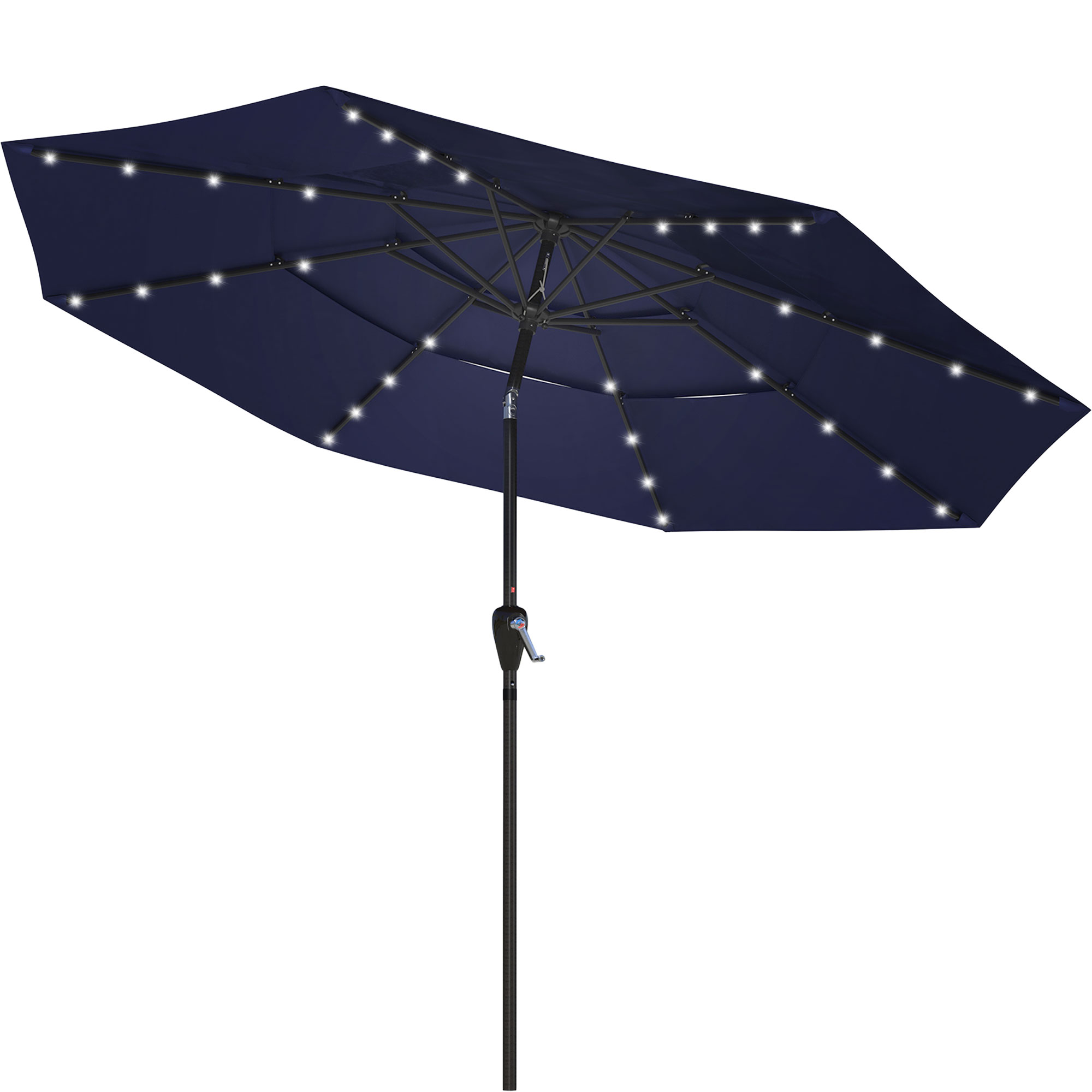 Mondawe 11-Ft Market Patio Umbrella with LED