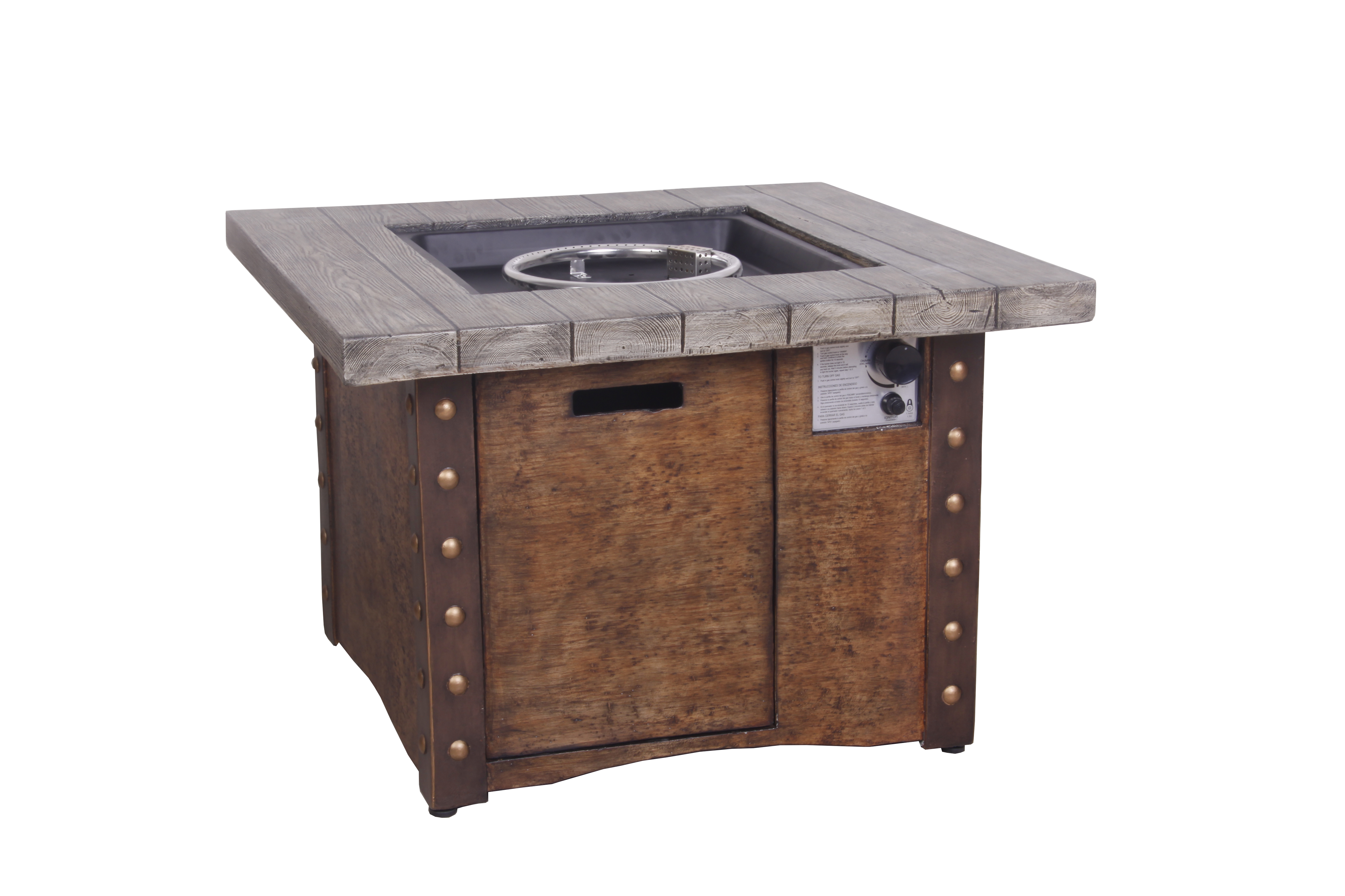 5-Piece/3-Piece HDPE Adirondack Chair Outdoor Meeting Set with 34.5" Propane Fire Pit Table