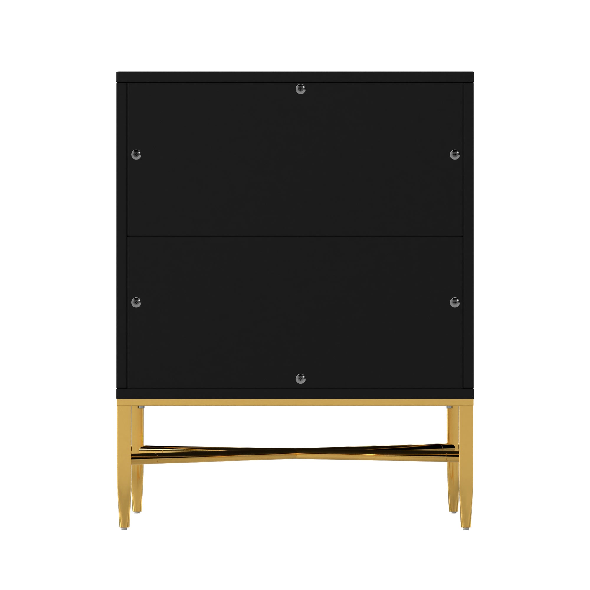  Boyel Living 2-Drawer Wood Nightstand with Square Support Legs