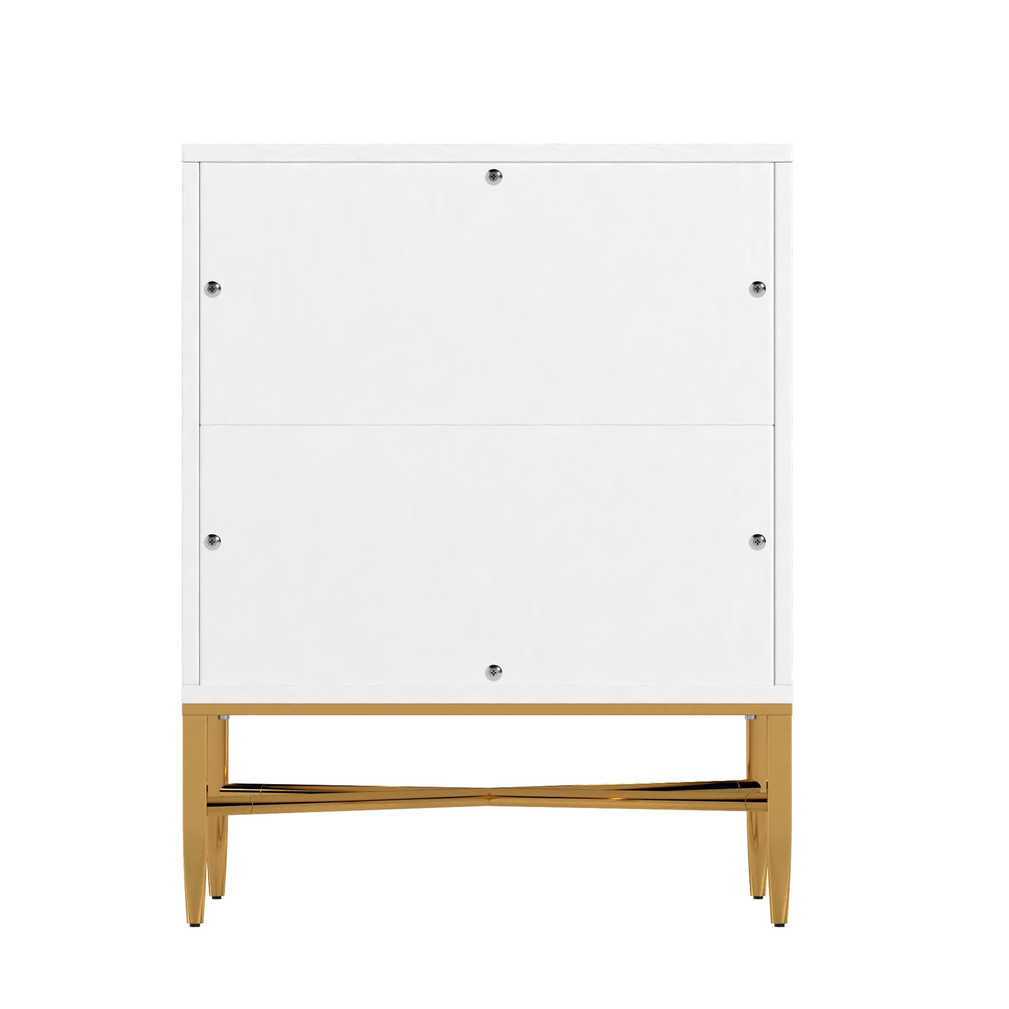  Boyel Living 2-Drawer Wood Nightstand with Square Support Legs