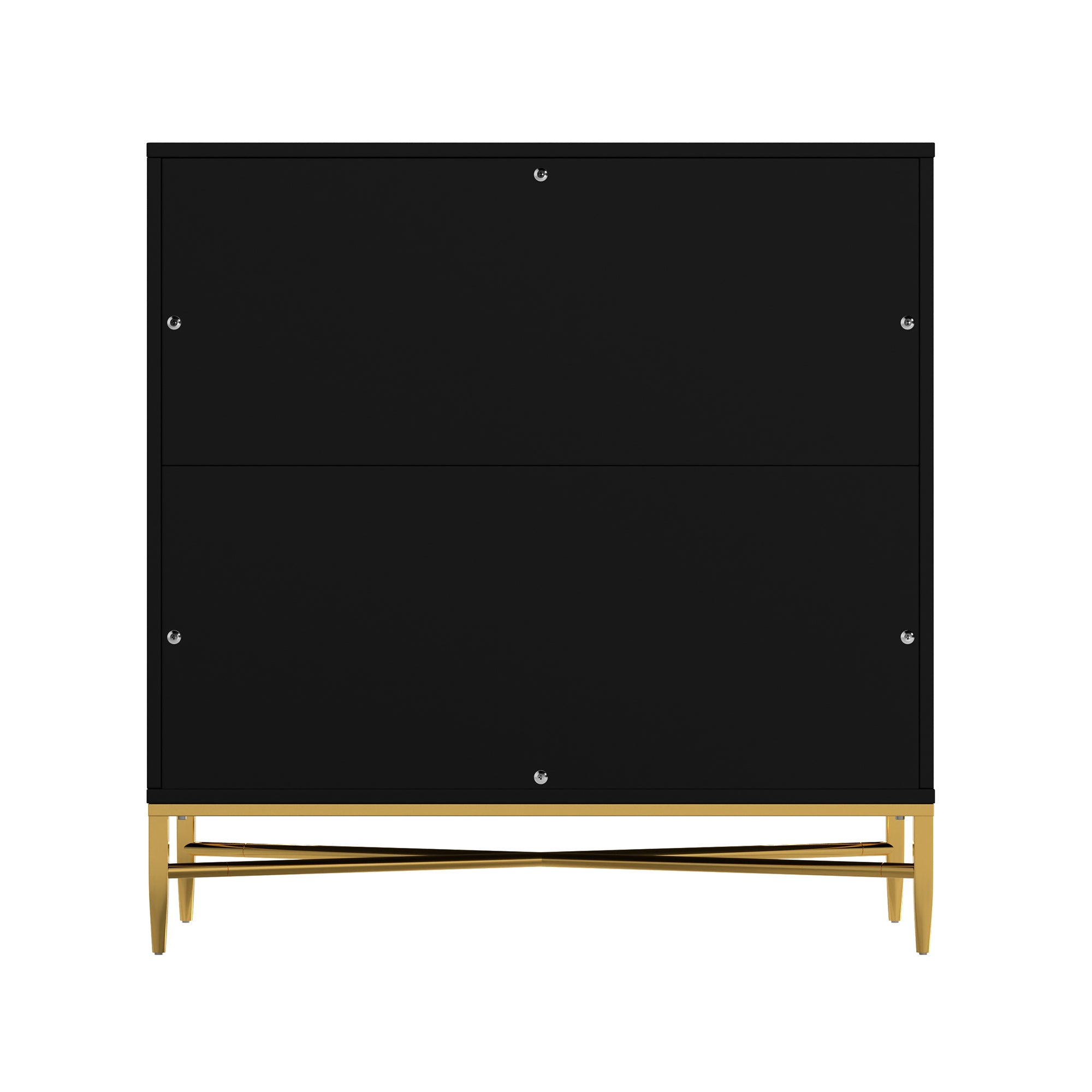 White/Blcak/Blue/Green 3-Drawer Water Ripple Finish Designs Wood Nightstand with Square Support Legs