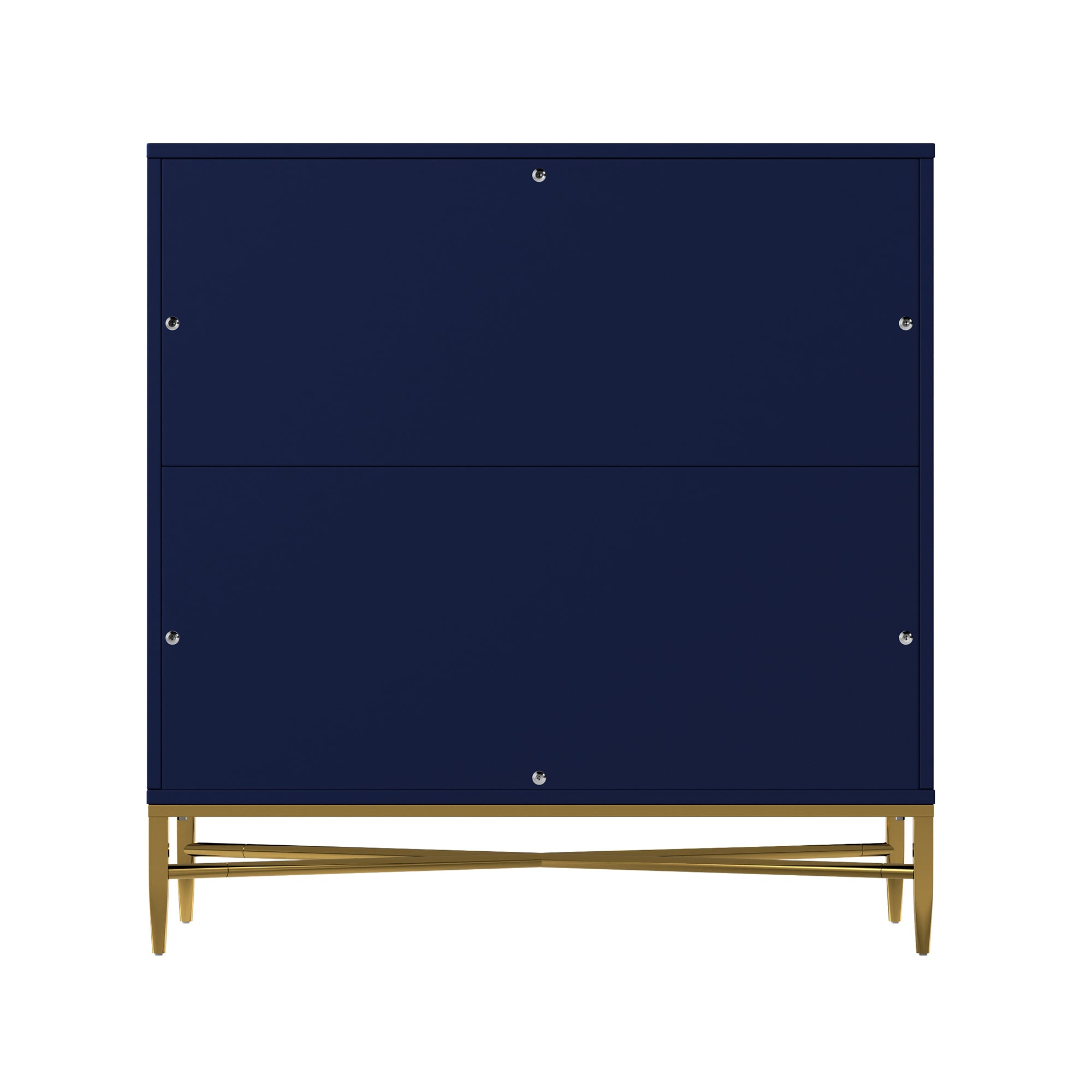 White/Blcak/Blue/Green 3-Drawer Water Ripple Finish Designs Wood Nightstand with Square Support Legs