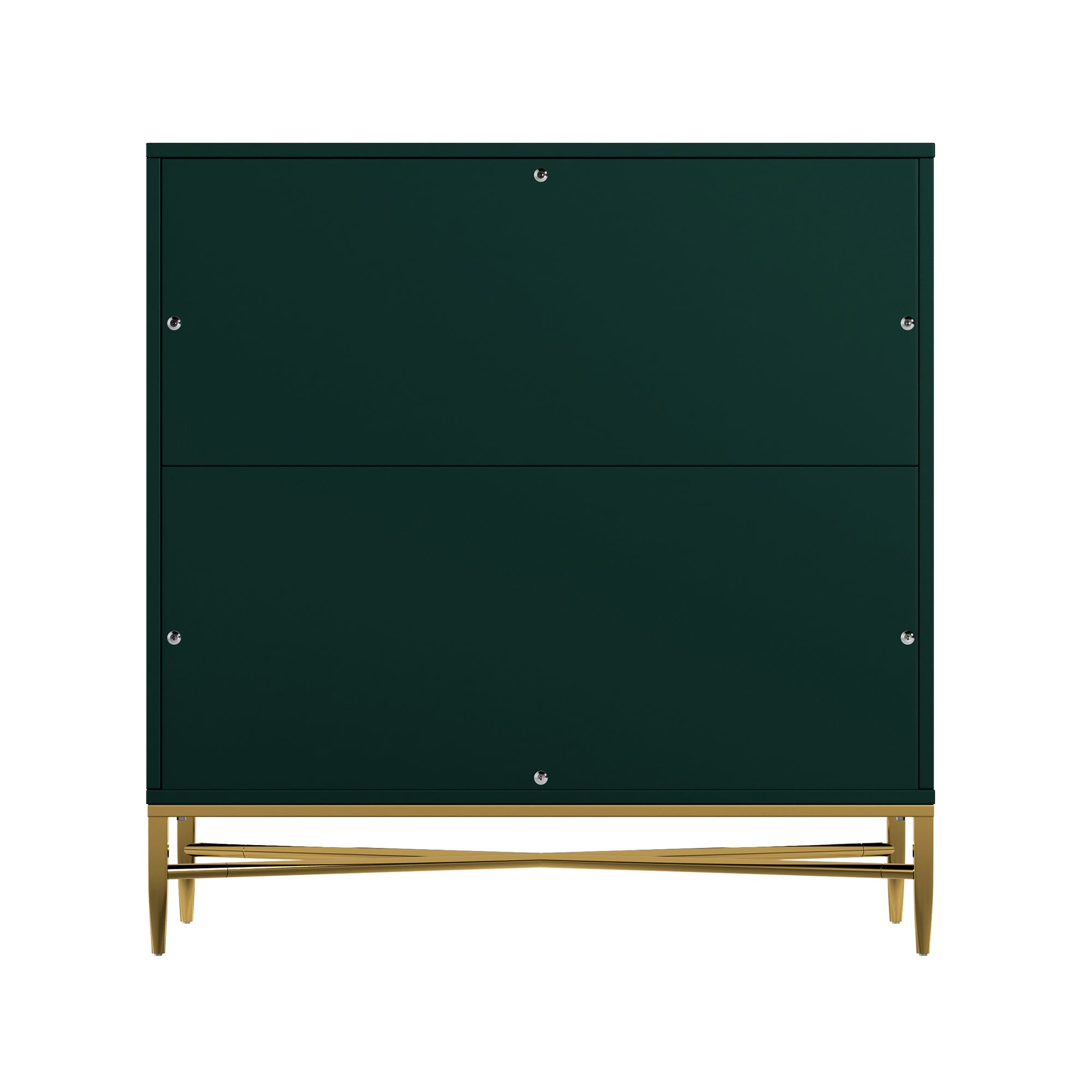 White/Blcak/Blue/Green 3-Drawer Water Ripple Finish Designs Wood Nightstand with Square Support Legs