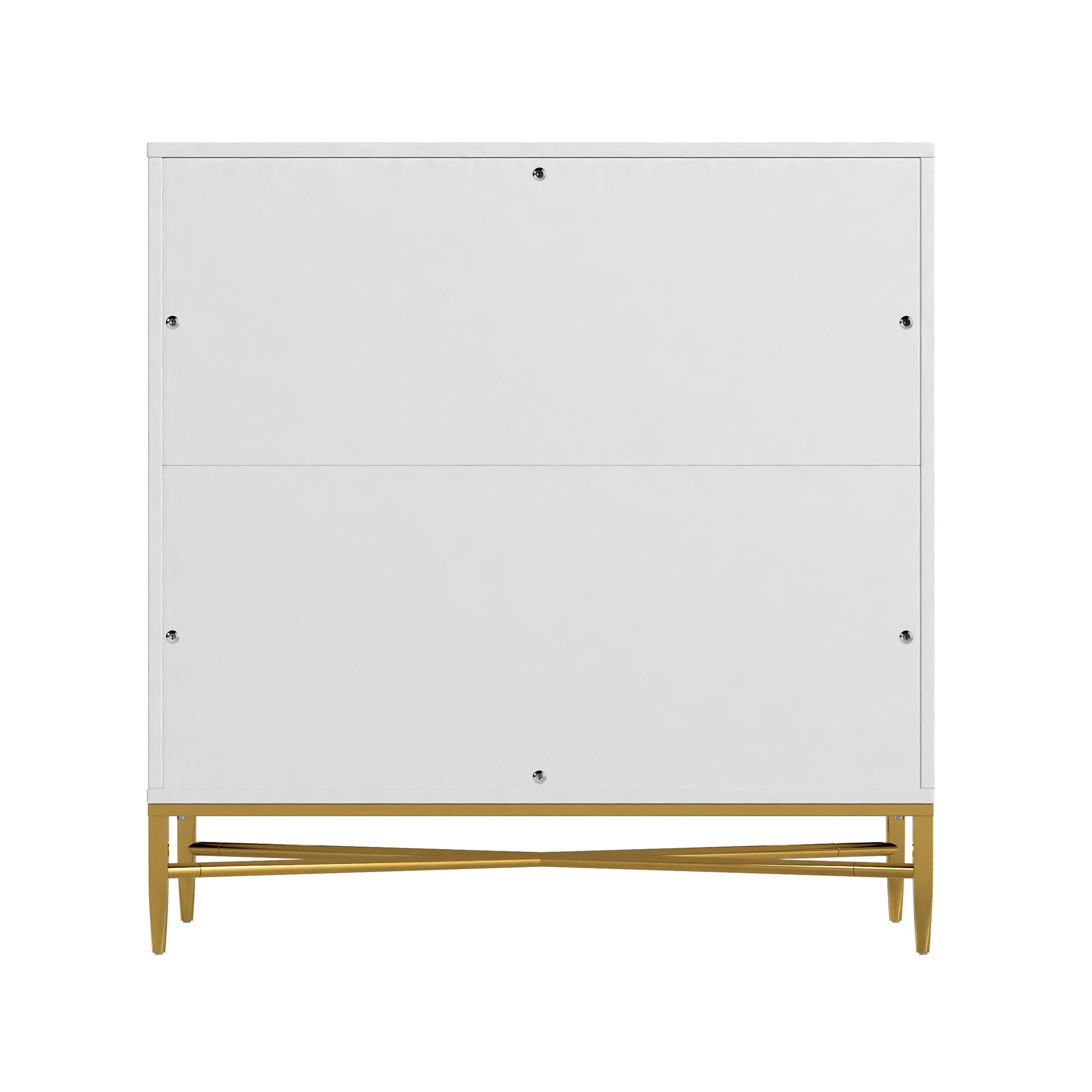 White/Blcak/Blue/Green 3-Drawer Water Ripple Finish Designs Wood Nightstand with Square Support Legs