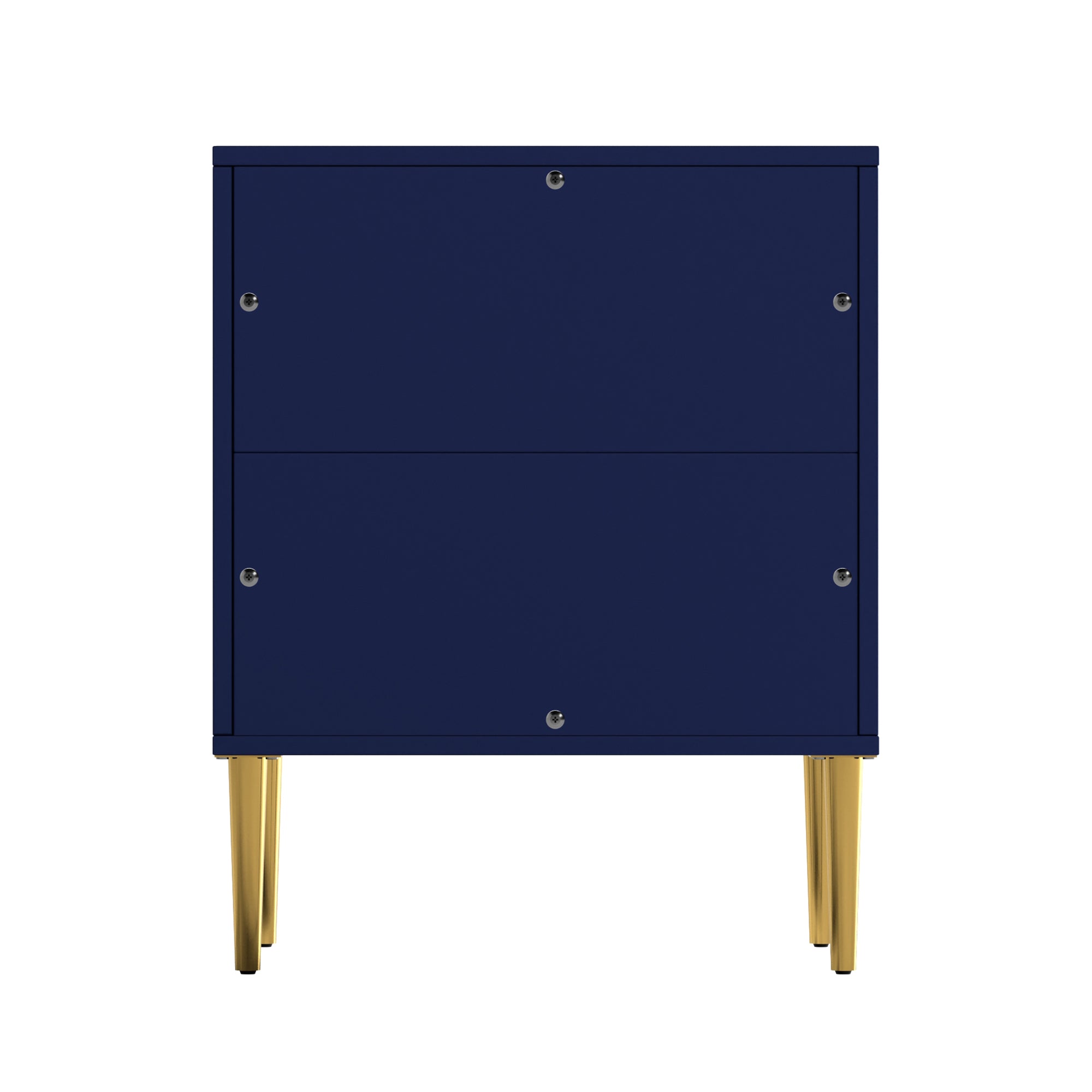 Boyel Living 2-Drawer Wood Nightstand with Tapered Support Legs