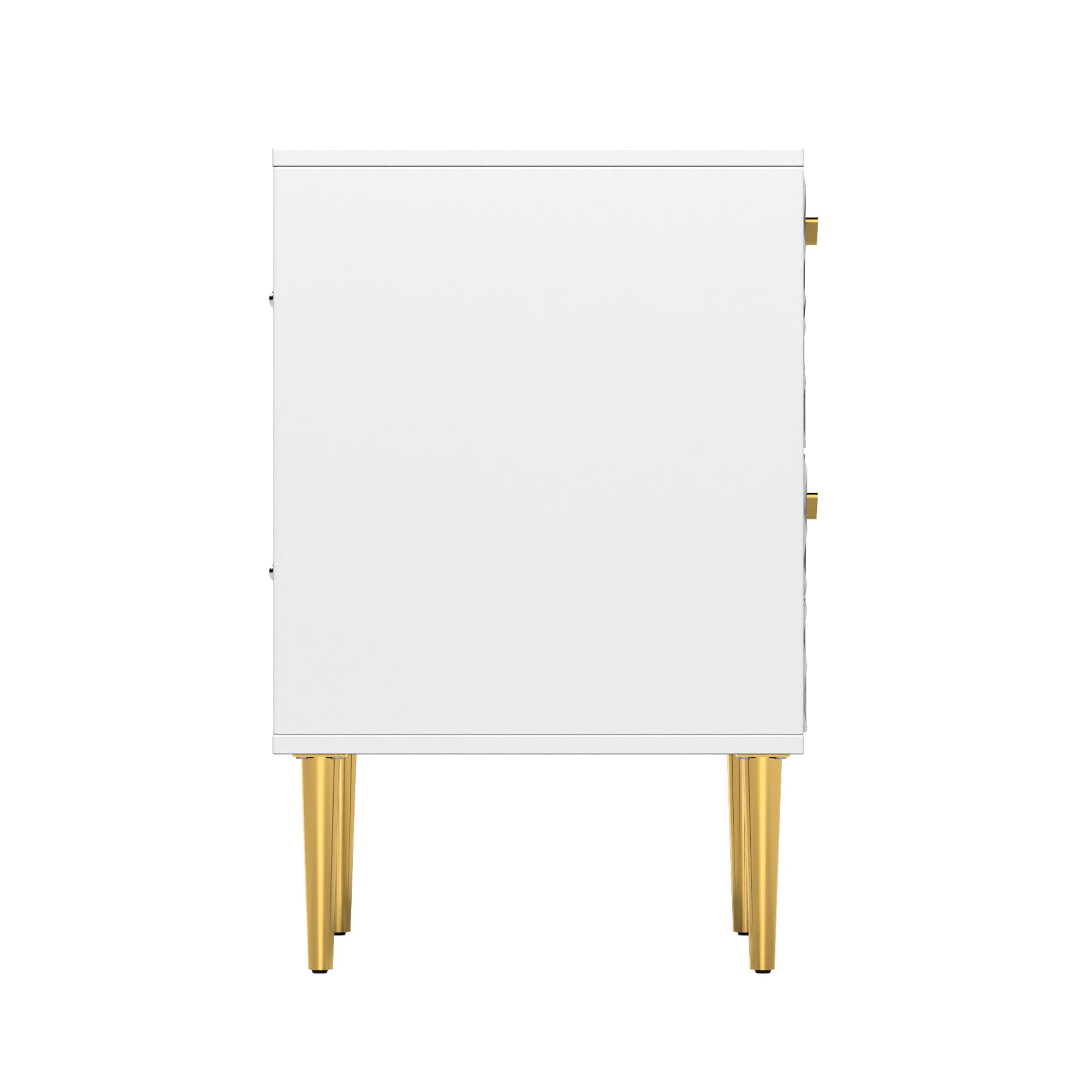 Boyel Living 2-Drawer Wood Nightstand with Tapered Support Legs