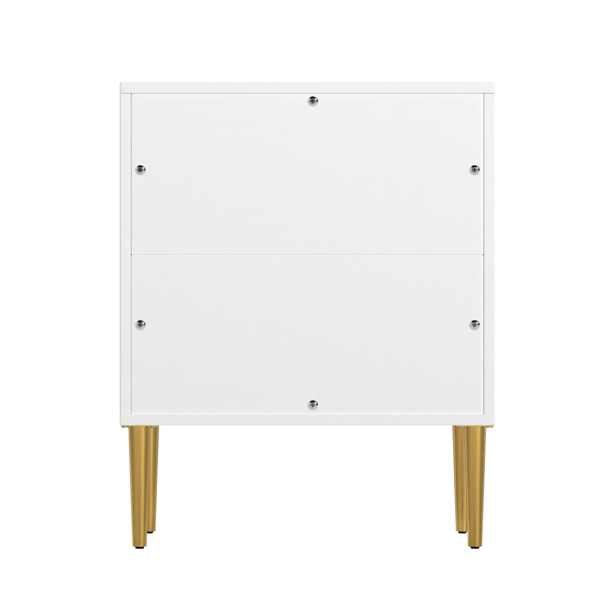 Boyel Living 2-Drawer Wood Nightstand with Tapered Support Legs