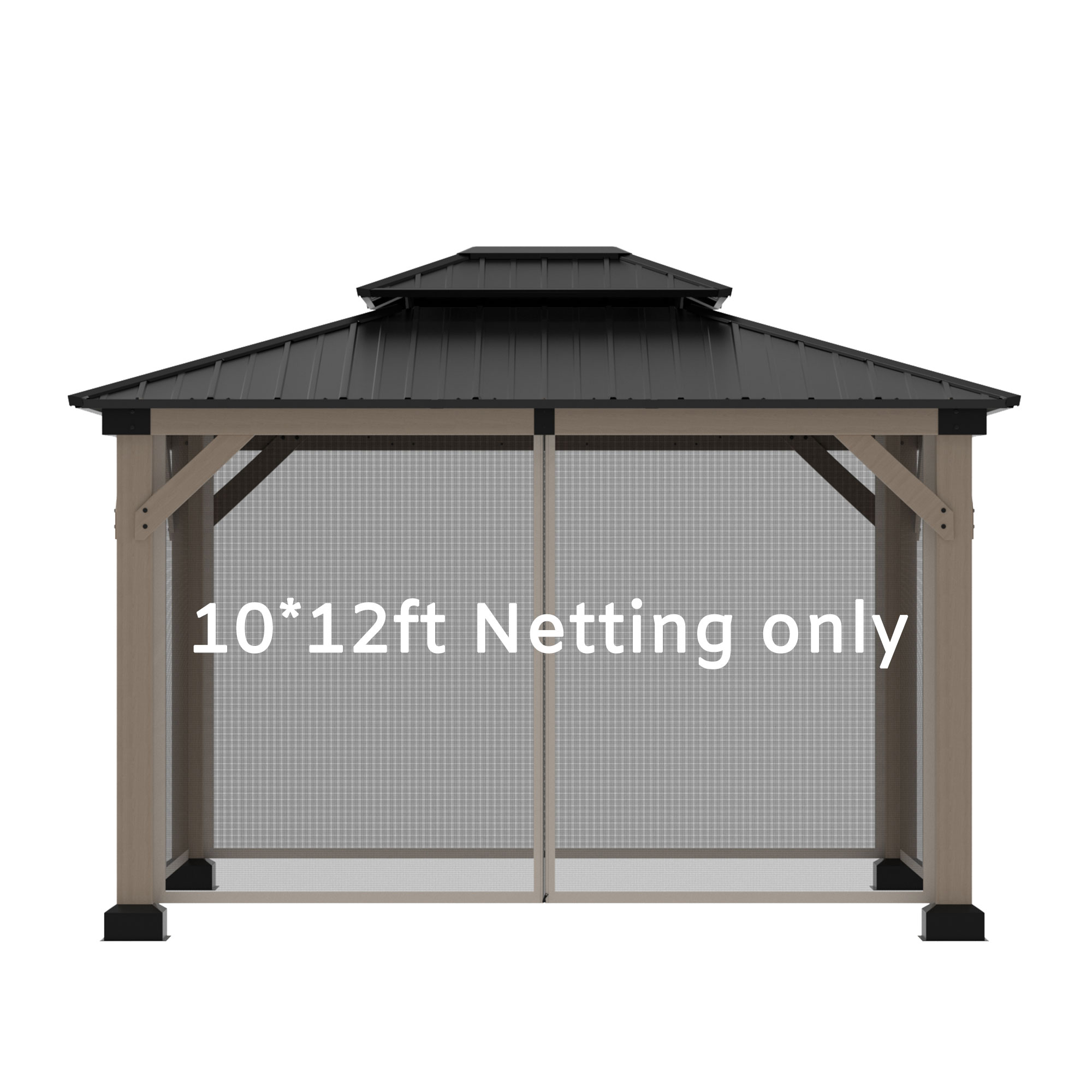 Mosquito Netting and Curtain For Gazebo 10 ft. x 12 ft.