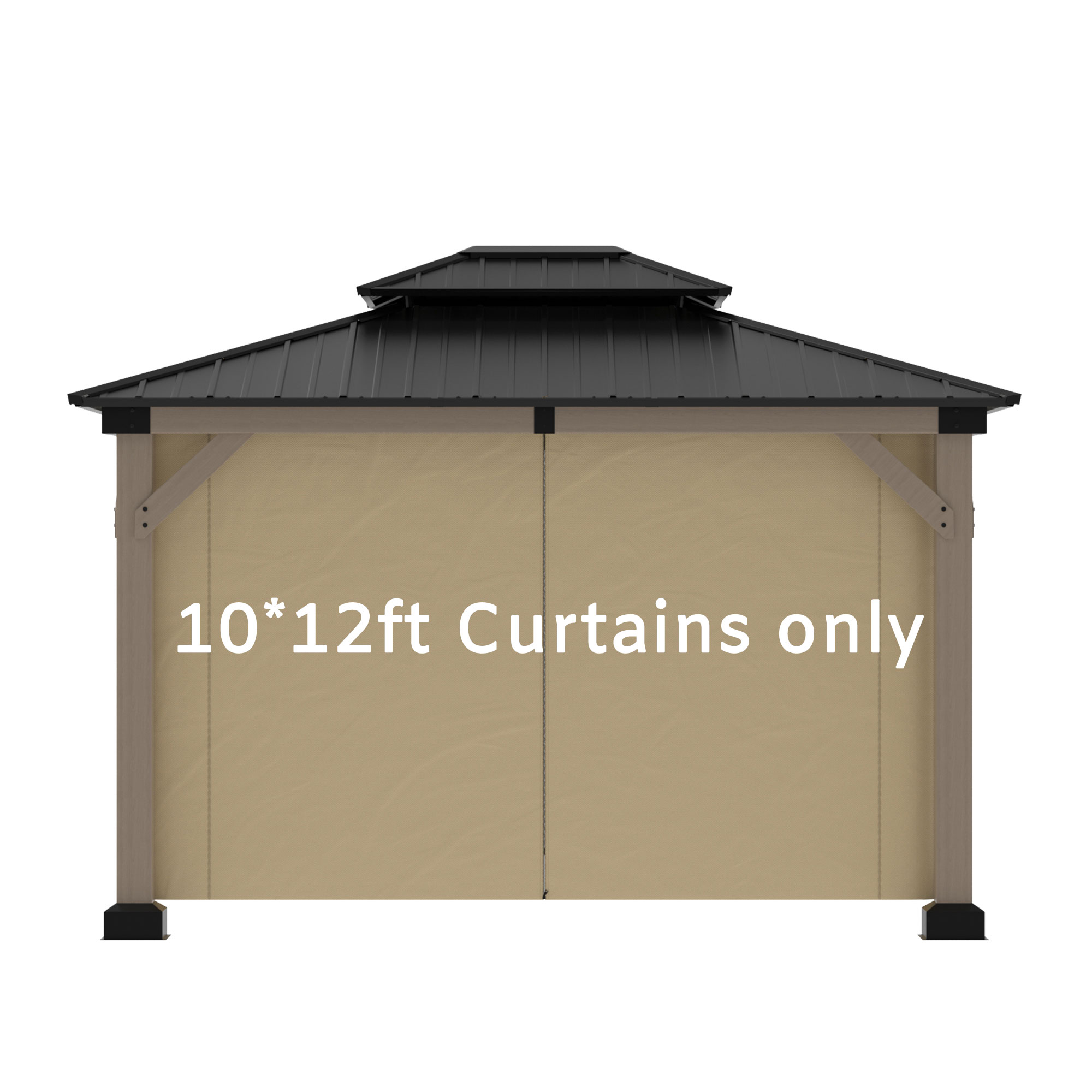 Mosquito Netting and Curtain For Gazebo 10 ft. x 12 ft.