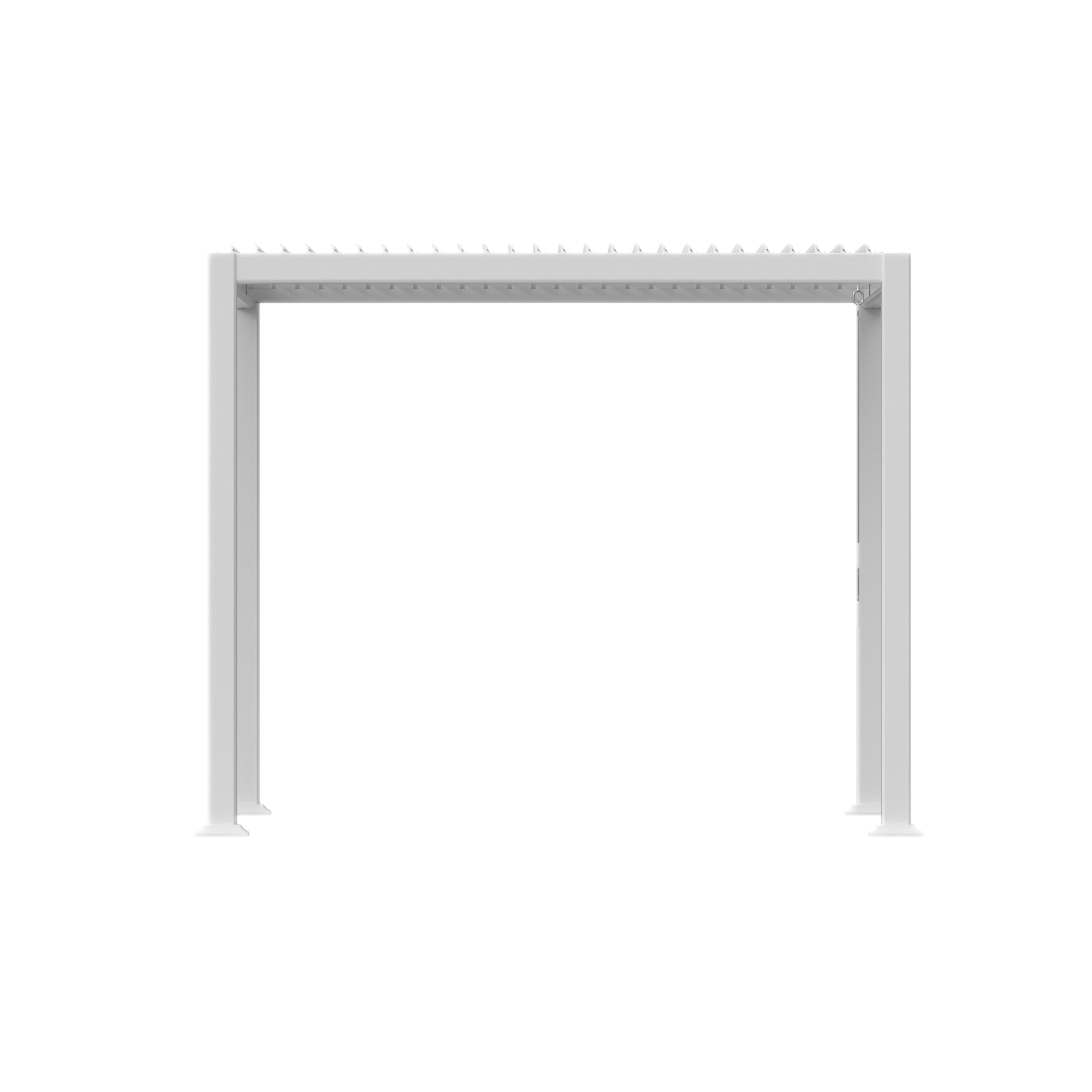 10 x 10 ft Outdoor Louvered Pergola in Aluminum with Adjustable Roof