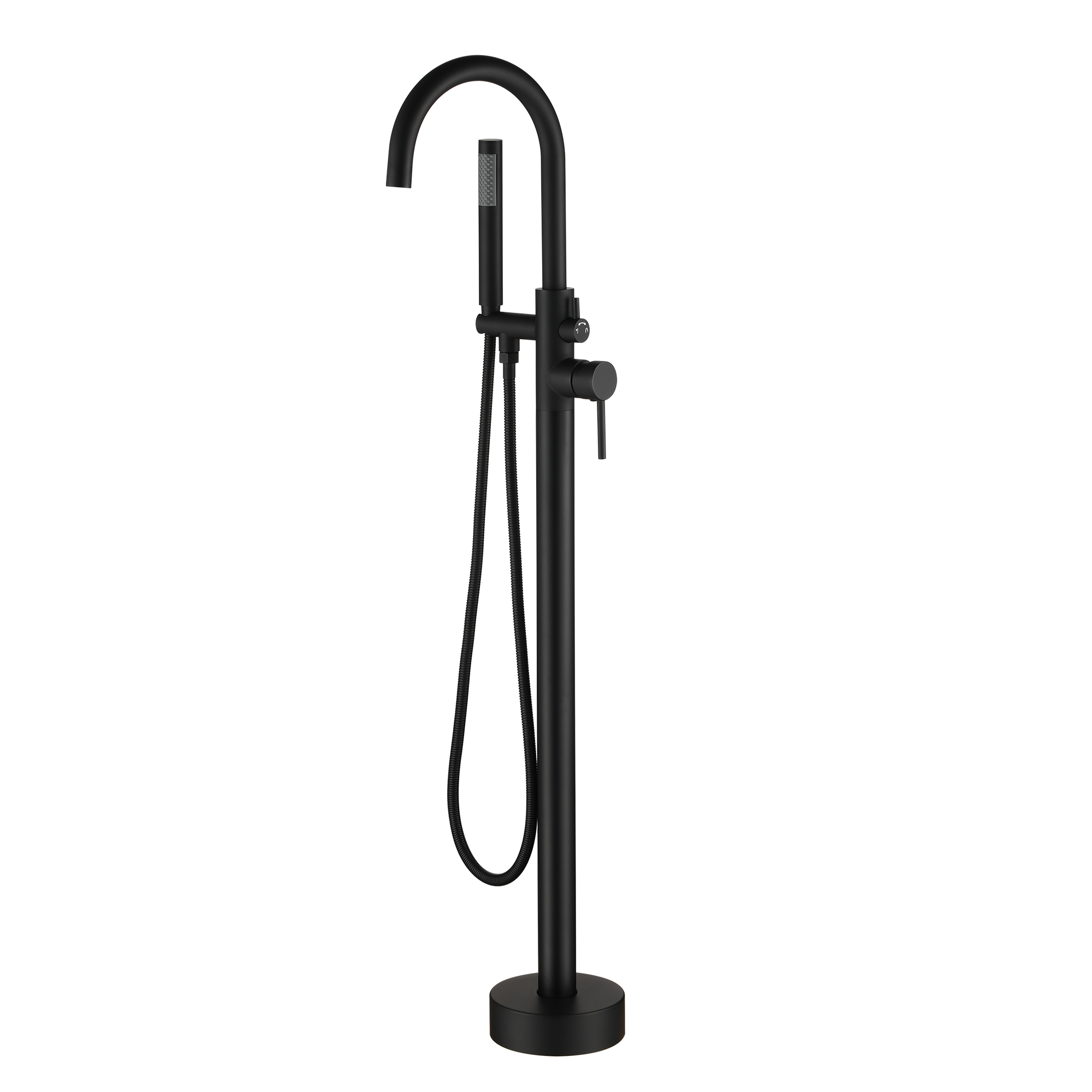 Mondawe Freestanding Shower Head For Matte Black Bathtub Faucet With Solid Brass Body-Mondawe