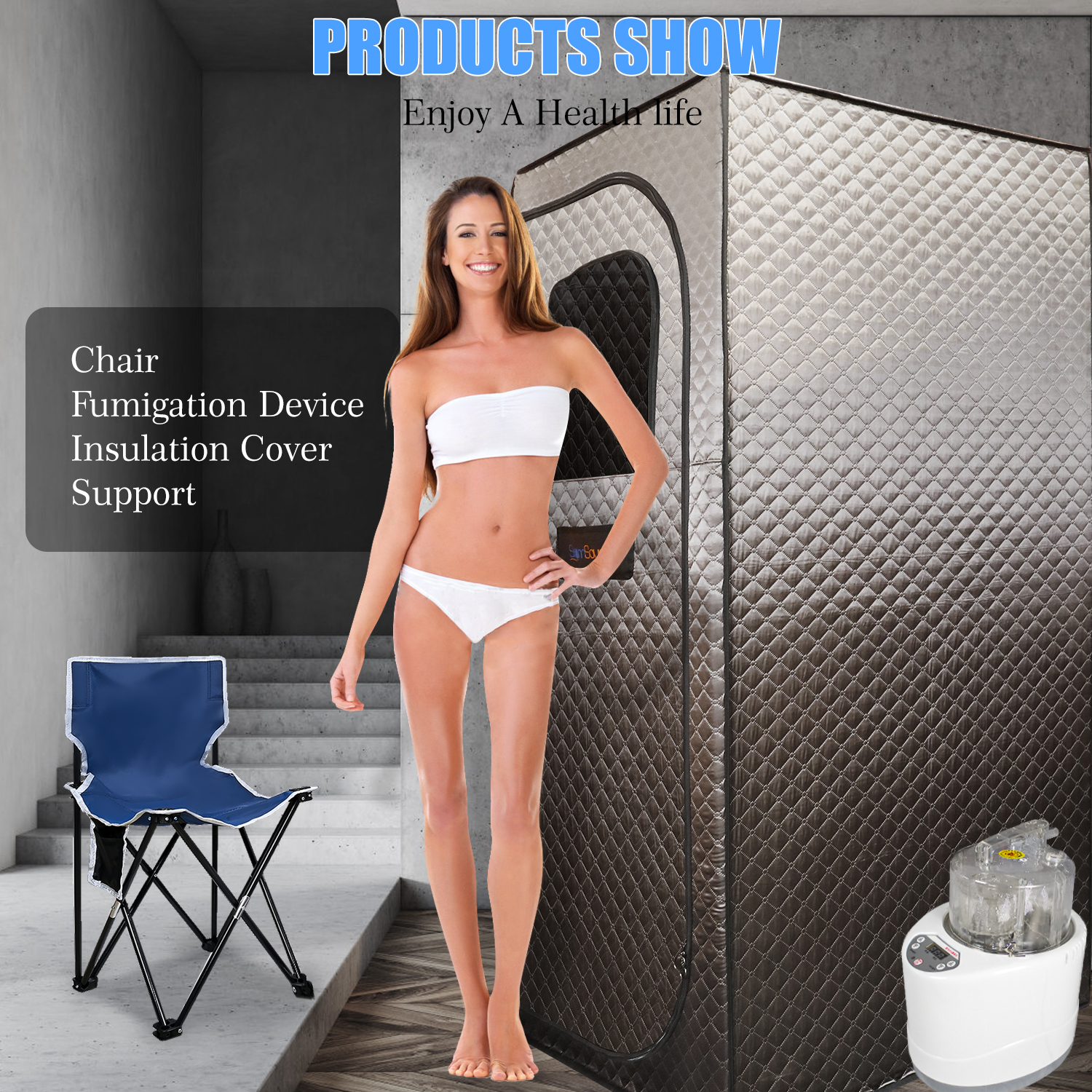Sojourner Portable Sauna for Home - Steam Sauna Tent, Personal Sauna - Sauna Heater, Tent, Chair, Remote Included for Home Sauna - Enjoy Your Own Personal Spa 