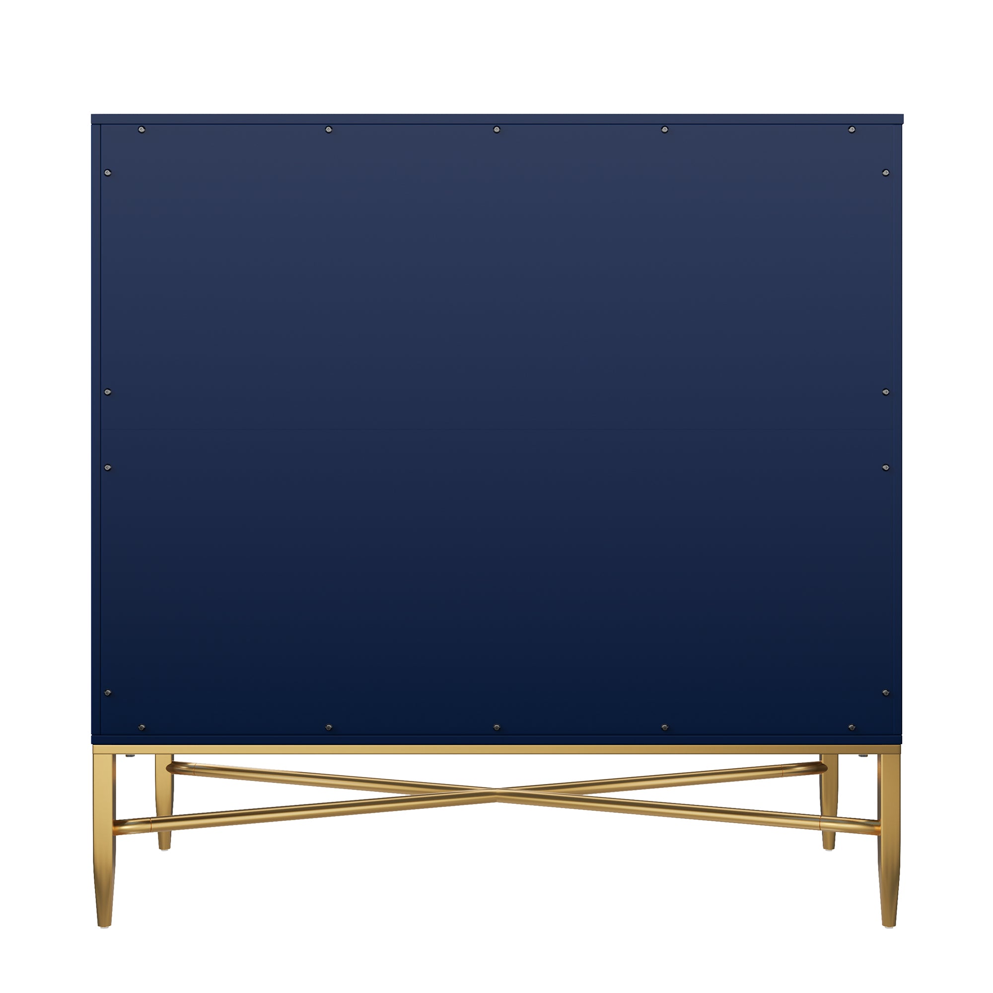 32.8 in. H 2 Door White Locker Accent Storage Cabinet with X-Shaped Hardware Stand