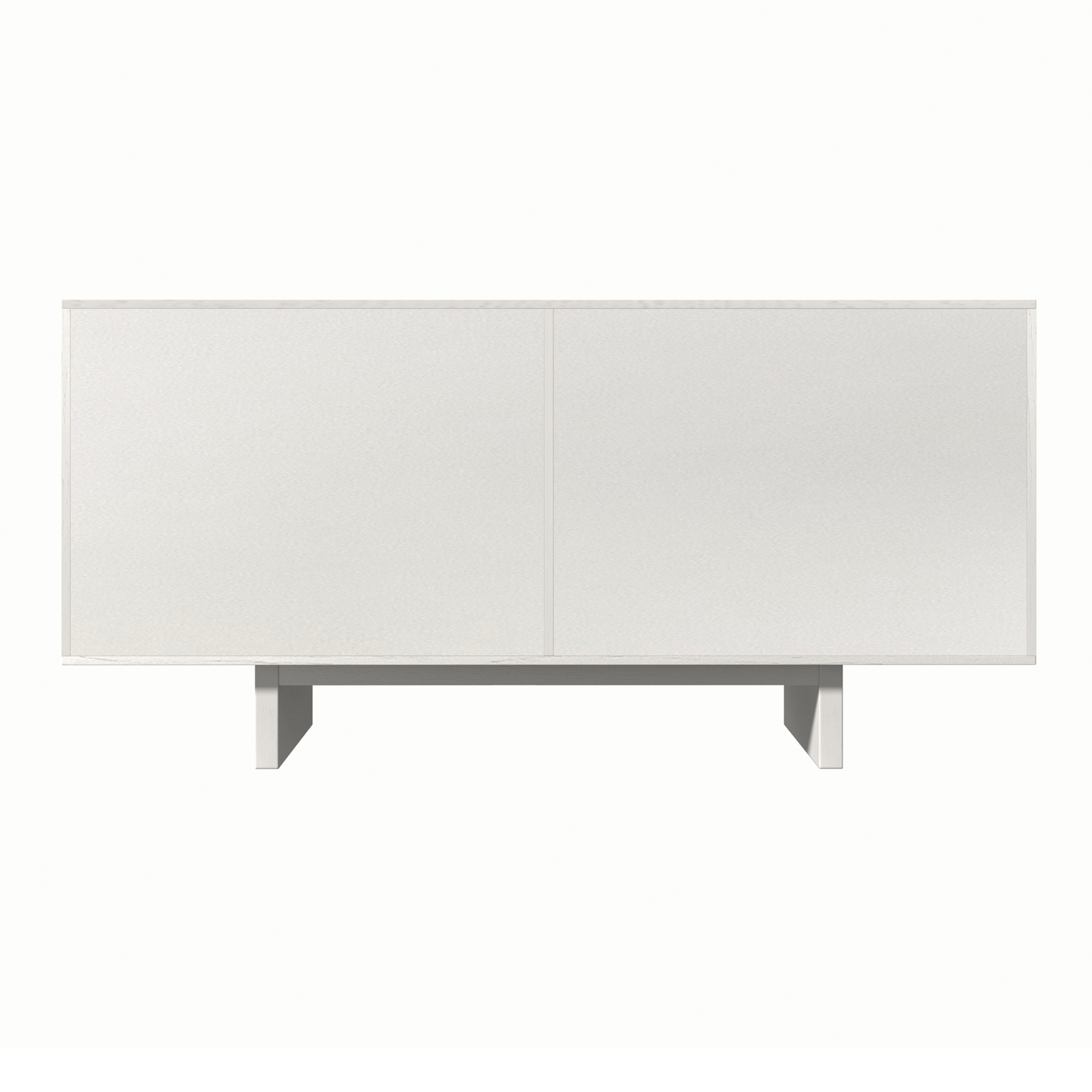 White/Brown MDF 4-Door 63 in. Wood Modern Grain Buffet Sideboard For Living Room, Foyer and Kitchen-Dining Room