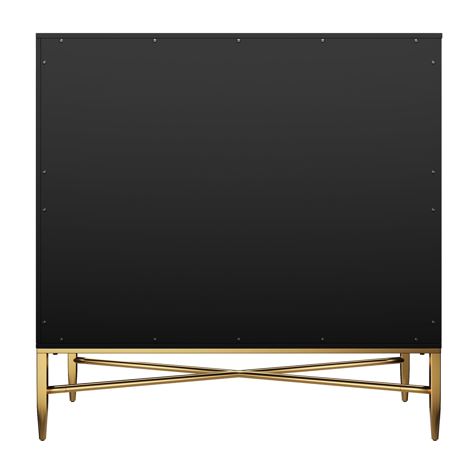 32.8 in. H 2 Door White Locker Accent Storage Cabinet with X-Shaped Hardware Stand