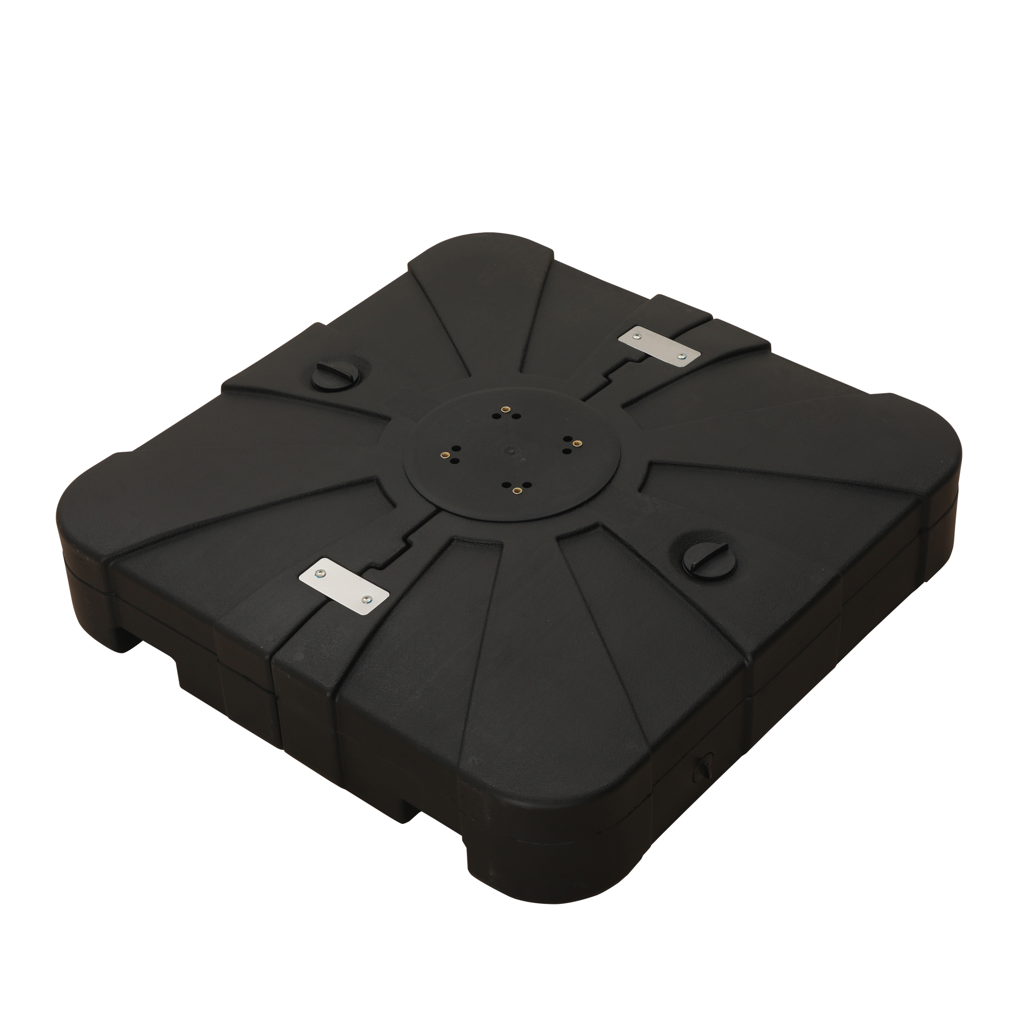 200 lbs when filling up water and sand Weather-Resistant HDPE Patio Umbrella Base Square Outdoor Umbrella Stand