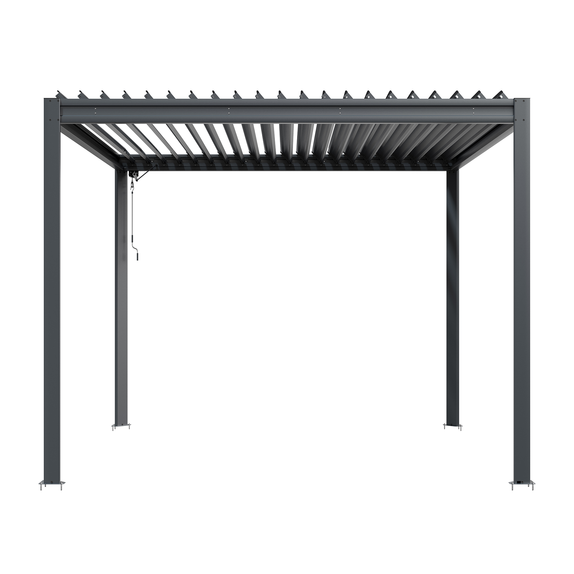 Louvered Pergola 10X10FT, Wood Grain Aluminum Pergola with Adjustable Roof, Wood Looking Aluminum Frame, Efficient Drainage System, Outdoor Pergola for Patio, Deck, Garden