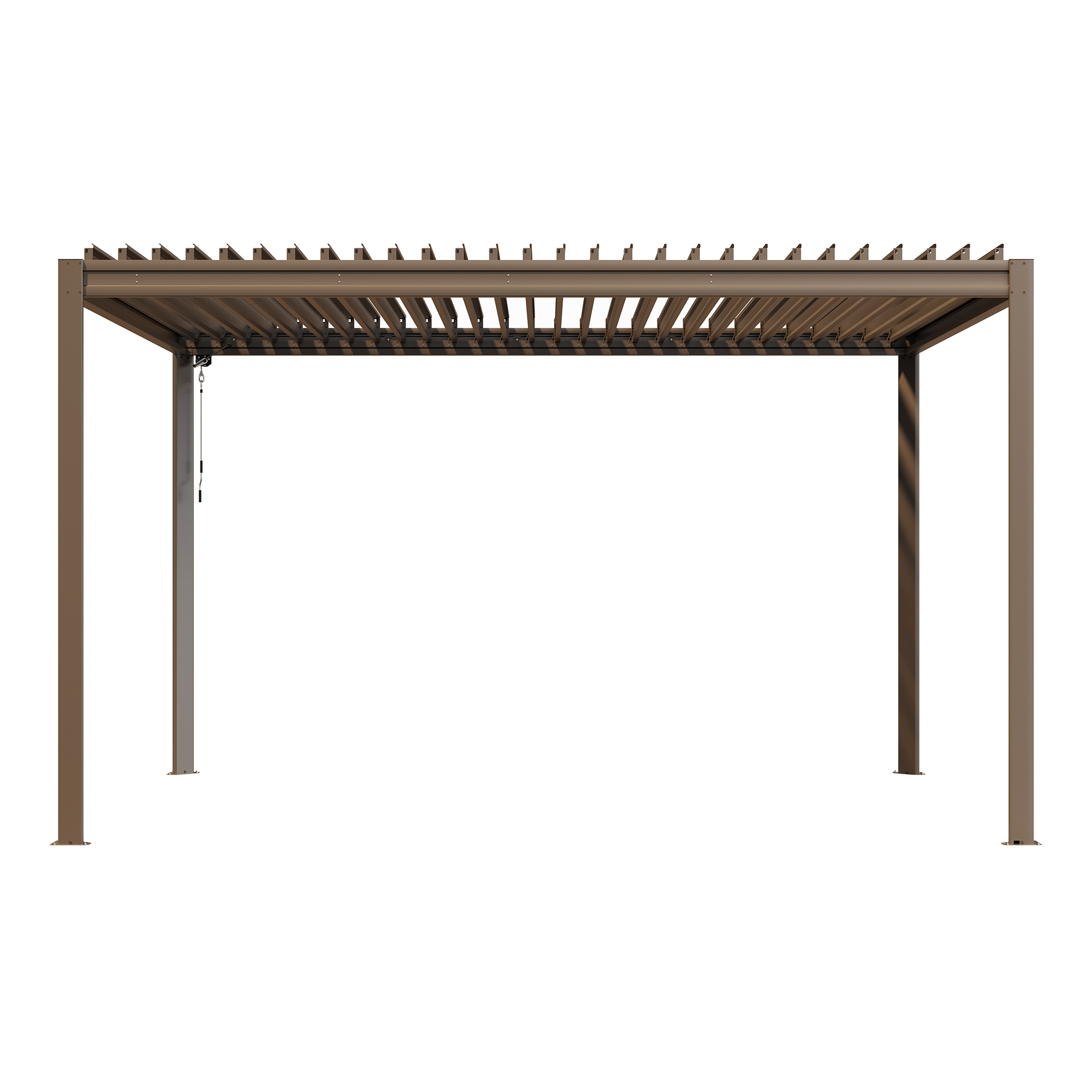 Louvered Pergola 10X13FT, Aluminum Pergola with Adjustable Roof, Aluminum Frame, Efficient Drainage System, Outdoor Pergola for Patio, Deck, Garden