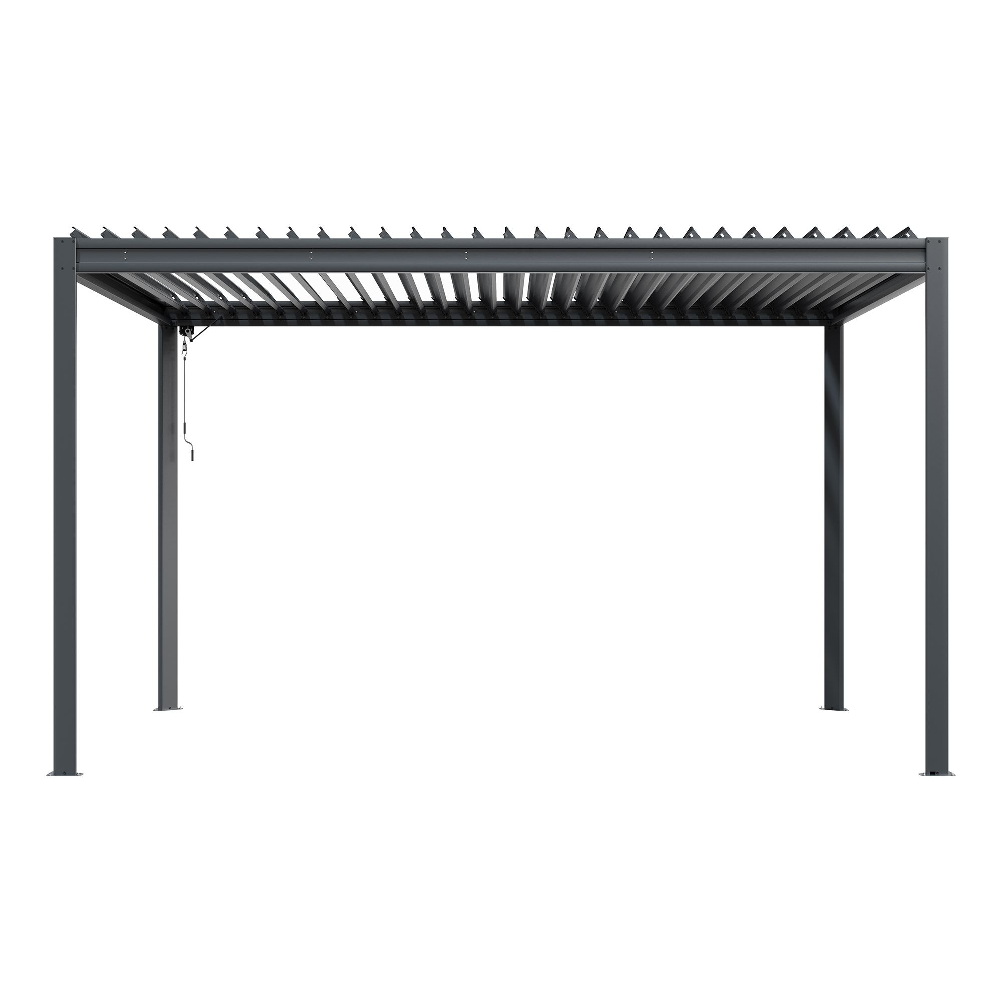 Louvered Pergola 10X13FT, Aluminum Pergola with Adjustable Roof, Aluminum Frame, Efficient Drainage System, Outdoor Pergola for Patio, Deck, Garden
